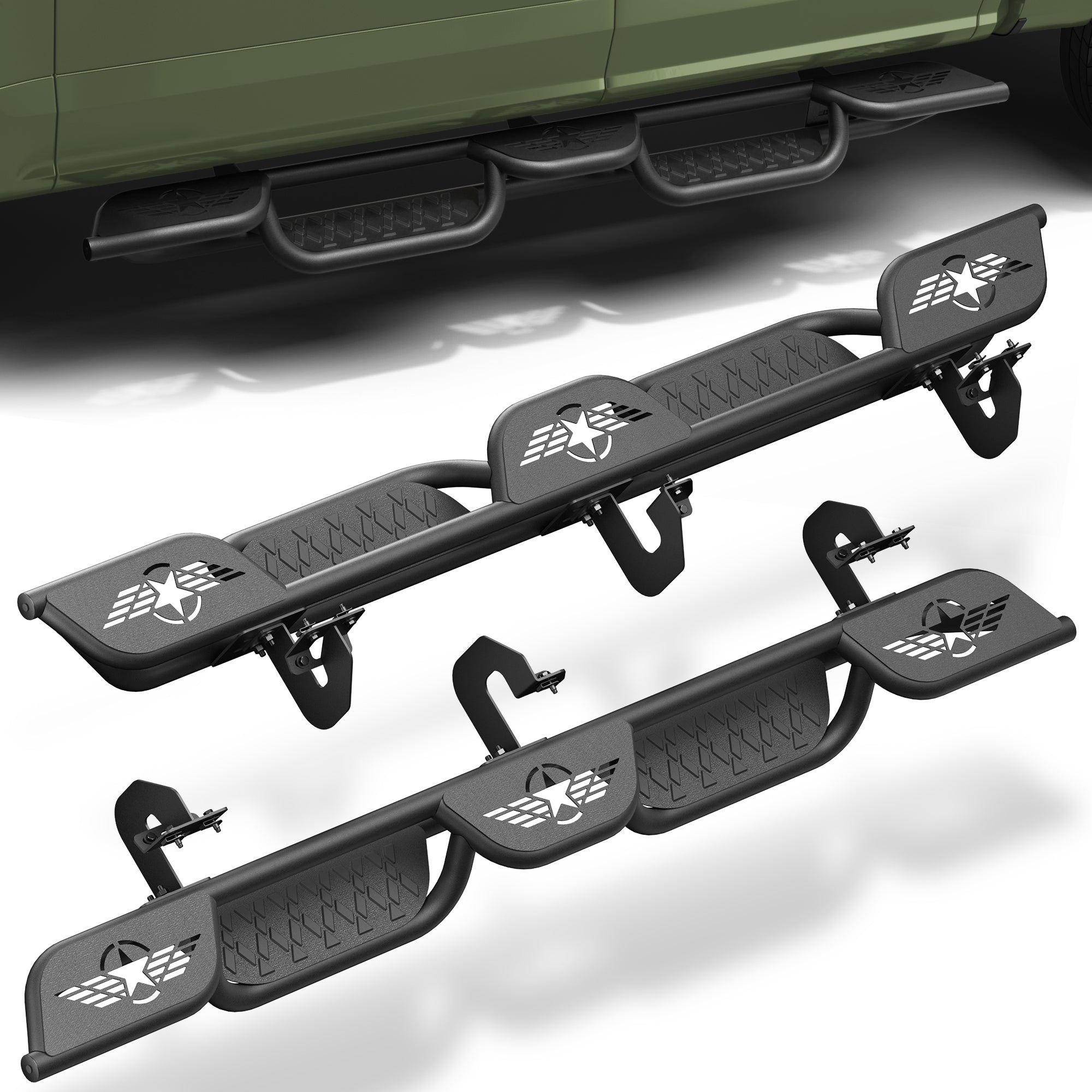 F150 Running Boards Side Steps for 2009-2014 Ford F-150 SuperCrew (4-Door)