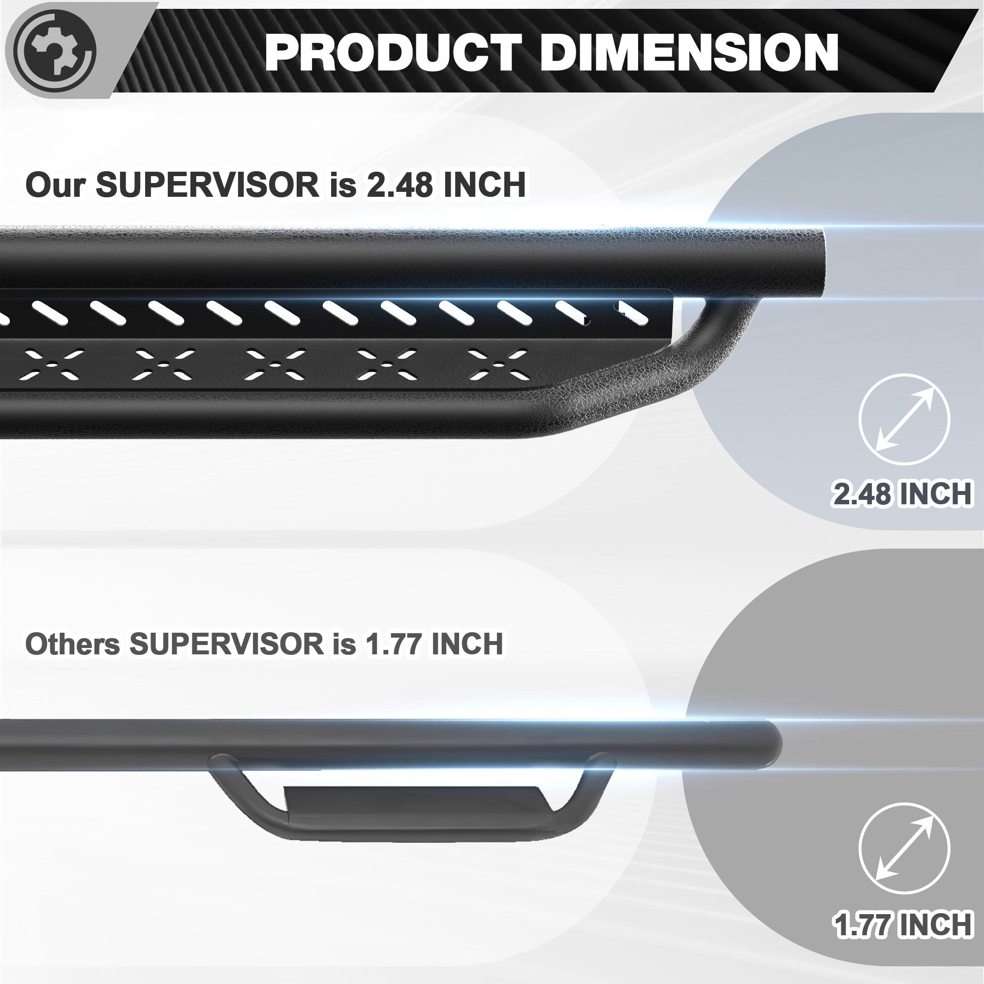 FJ Cruiser Running Boards Side Steps for 2007-2014 Toyota FJ Cruiser