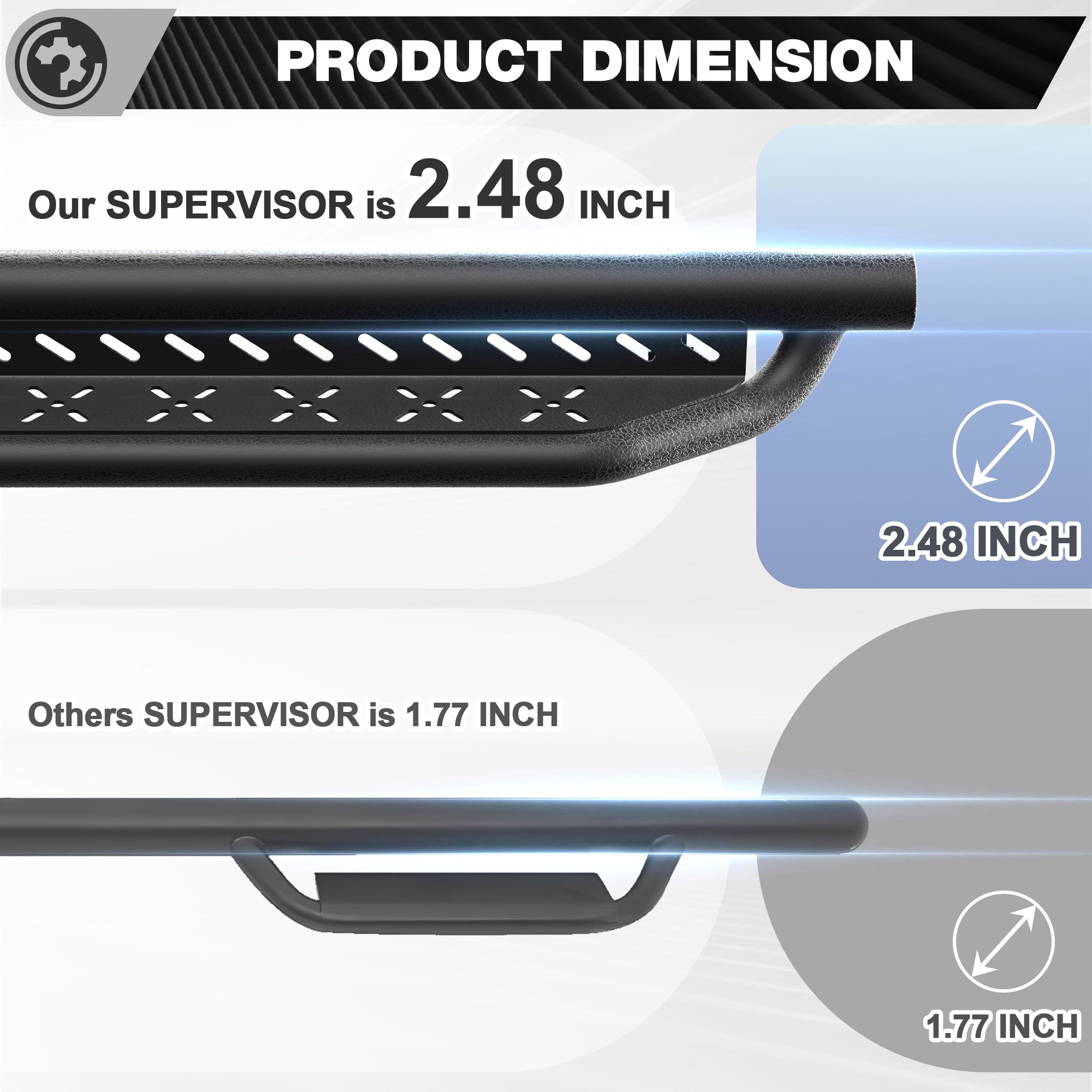 FJ Cruiser Running Boards Side Steps for 2007-2014 Toyota FJ Cruiser