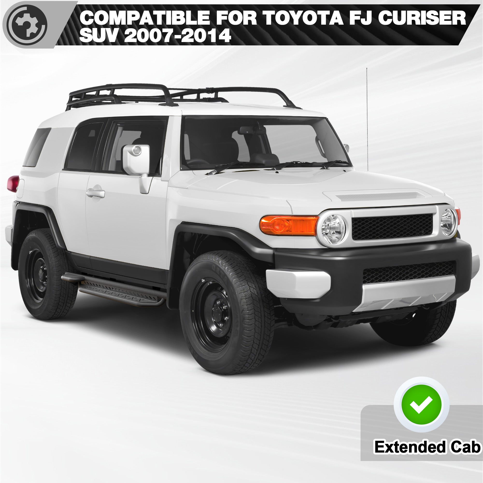 FJ Cruiser Running Boards Side Steps for 2007-2014 Toyota FJ Cruiser