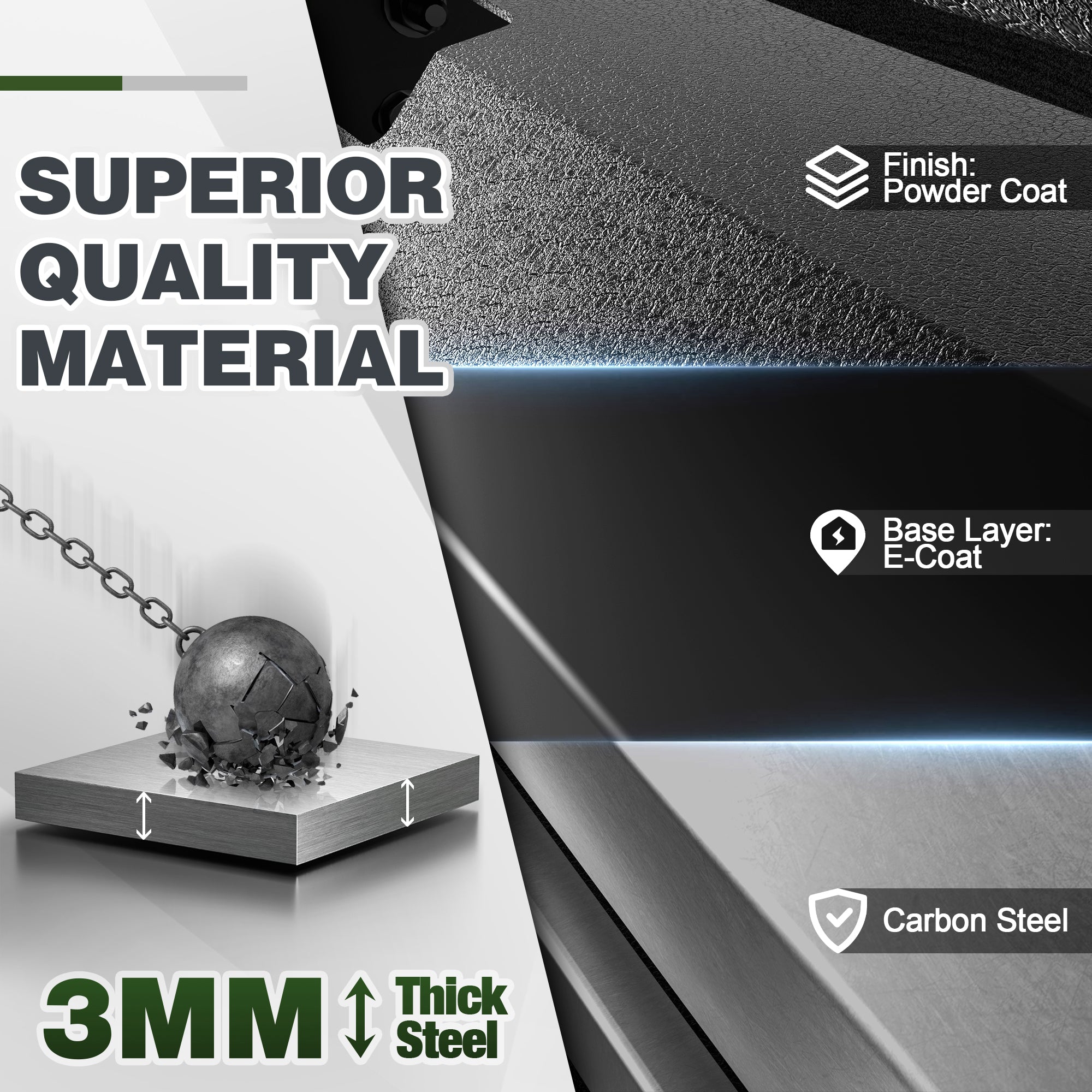 Front Bumper for 2021 2022 2023 2024 2025 Ram 1500 TRX | Heavy-Duty Steel Front Bumper with Winch Plate, LED Lights, D-Ring & Parking Sensor Holes