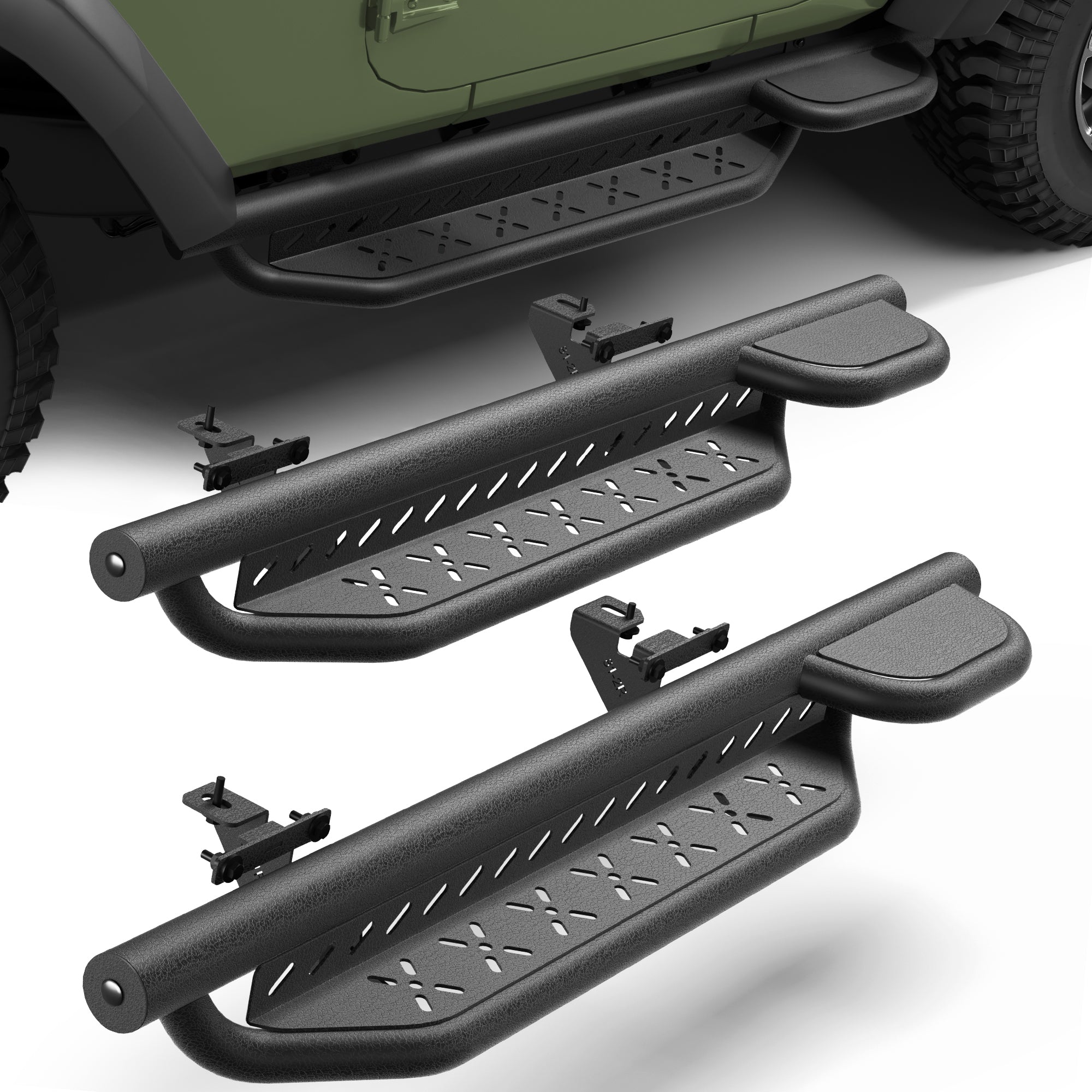 Jeep JK Running Boards for 2007-2018 Jeep Wrangler JK (2-Door)