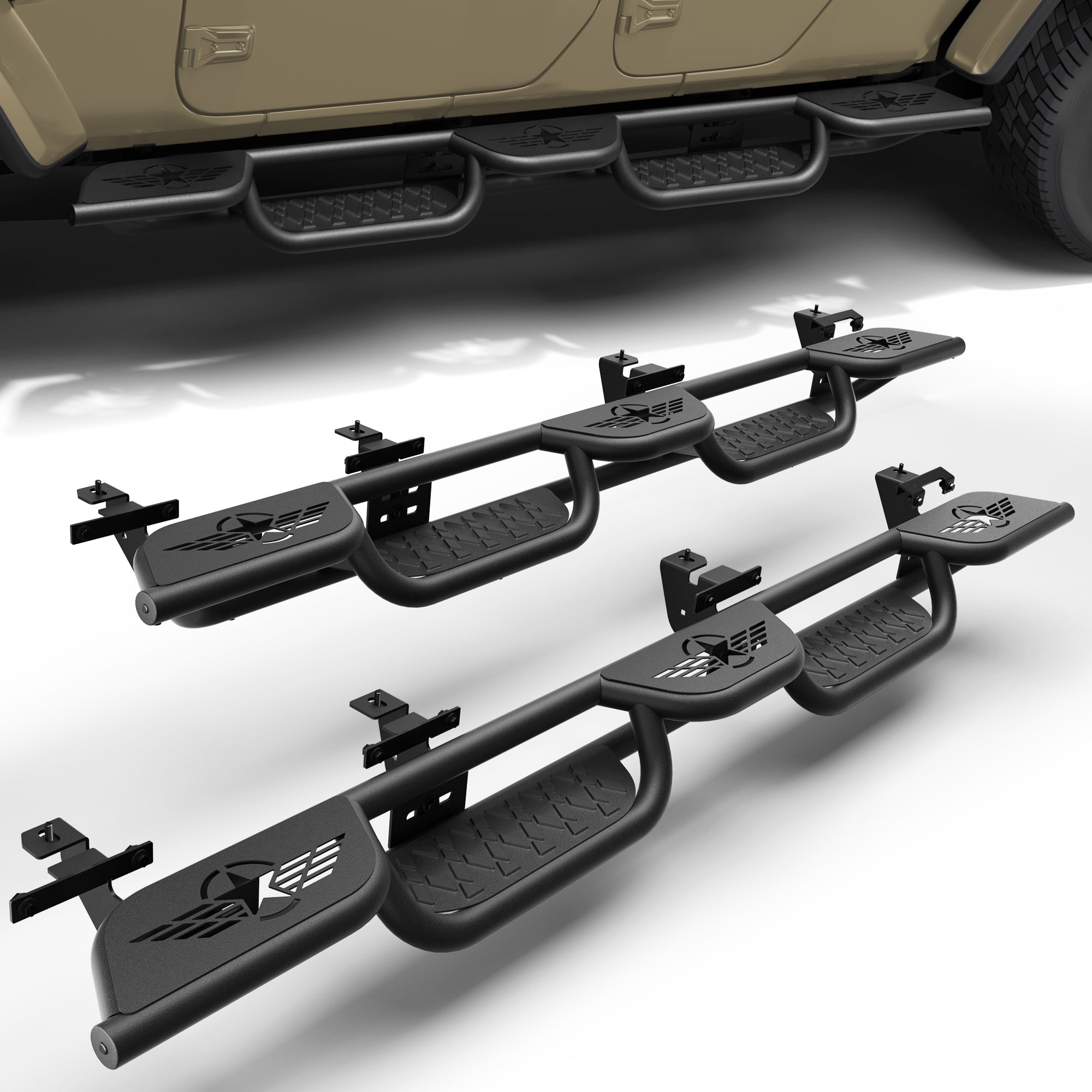 Jeep JT Running Boards for 2020-2026 Jeep Gladiator JT (4-Door)