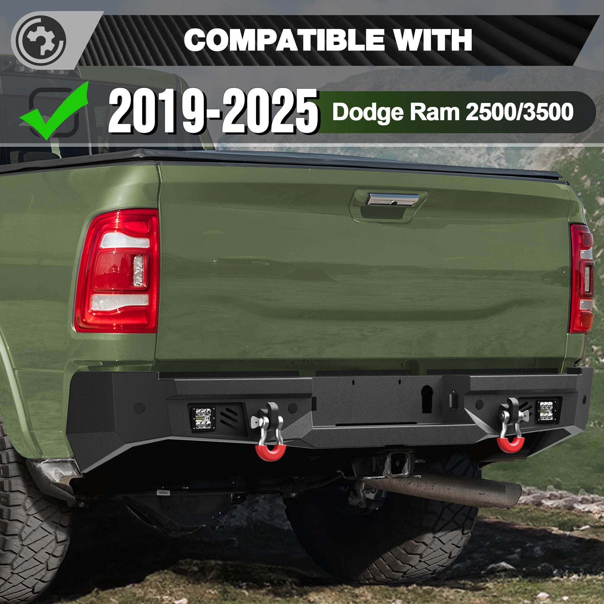 Ram Front & Rear Bumper for 2019 2020 2021 2022 2023 2024 2025 2026 Ram 2500 & 3500
