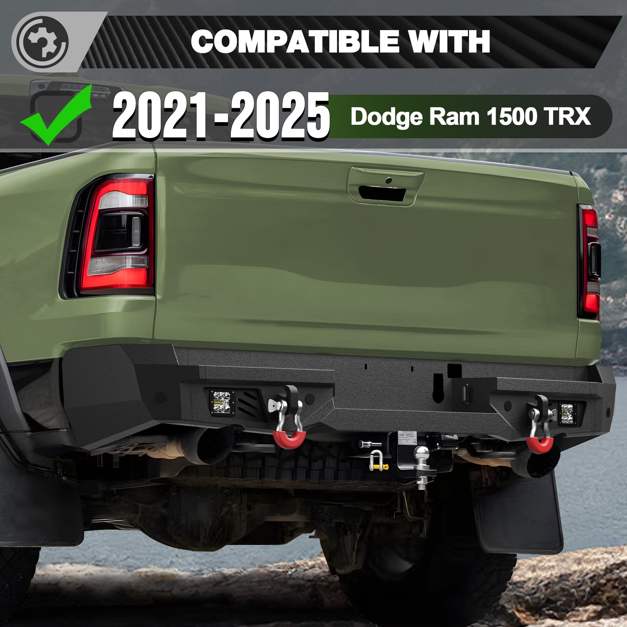 Ram Front & Rear Bumper Kit for 2021 2022 2023 2024 2025 Ram 1500 TRX