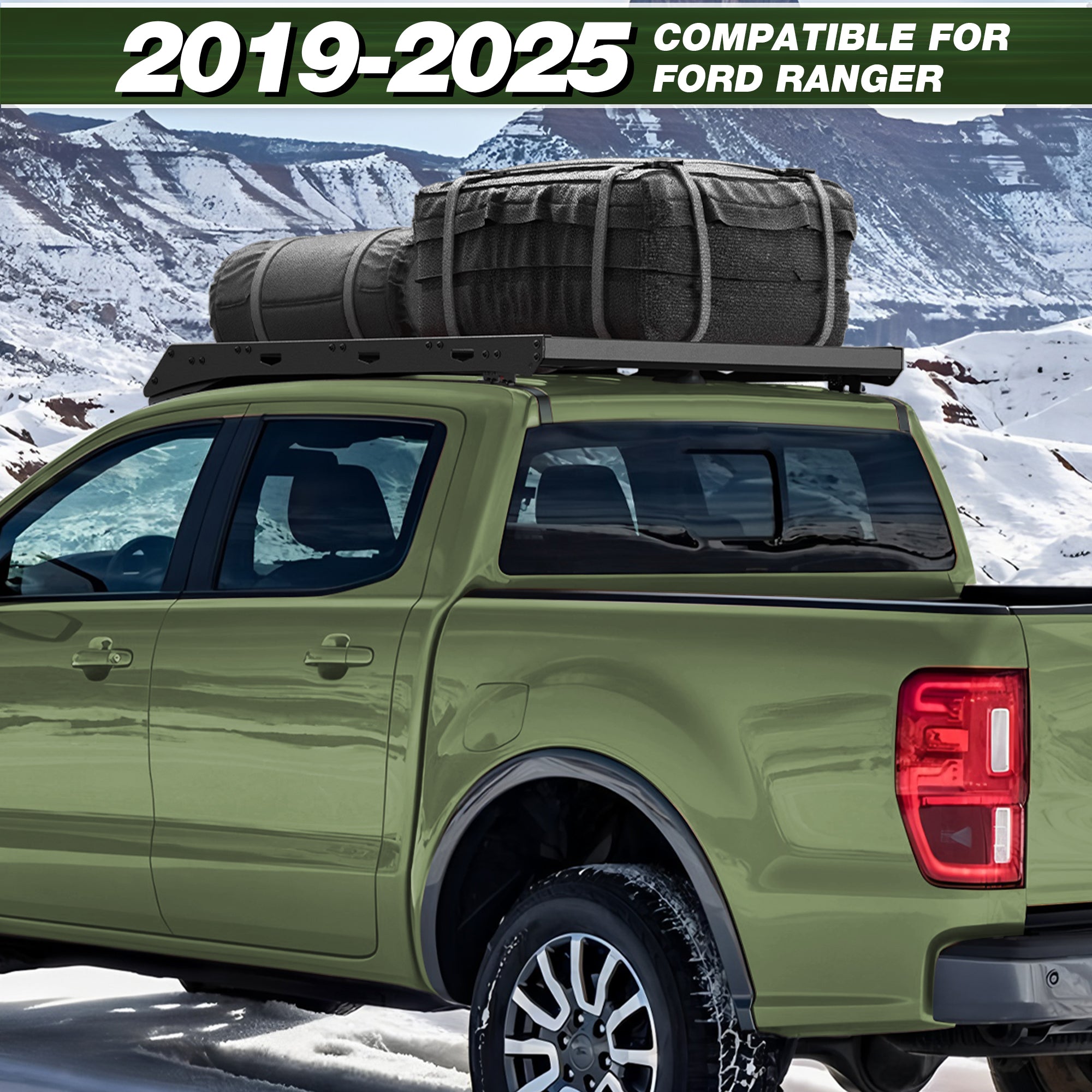 Ranger Roof Rack Compatible with 2019 2020 2021 2022 2023 2024 2025 Ford Ranger