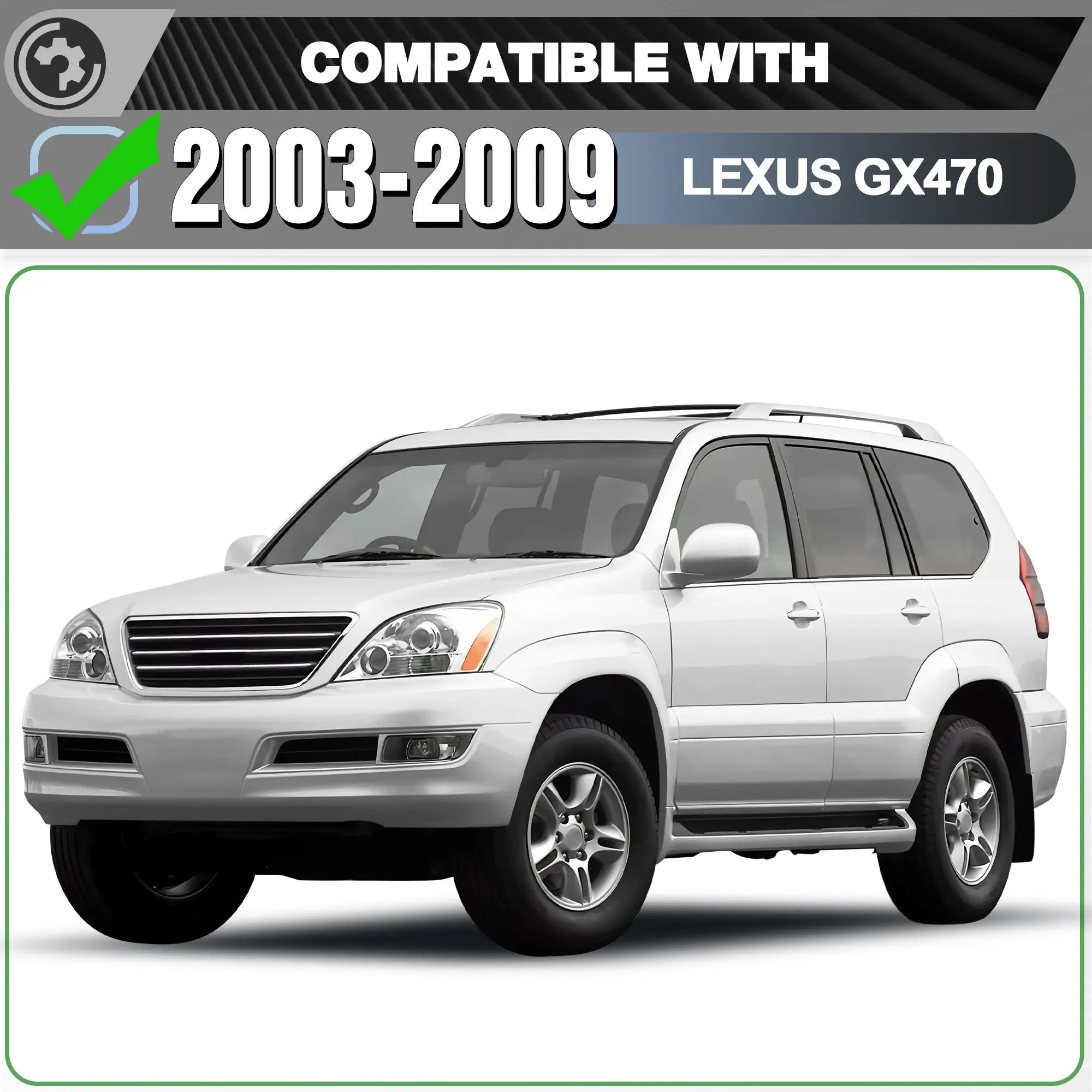 Running Boards Side Steps for 2003-2009 Lexus GX470 nadiaauto