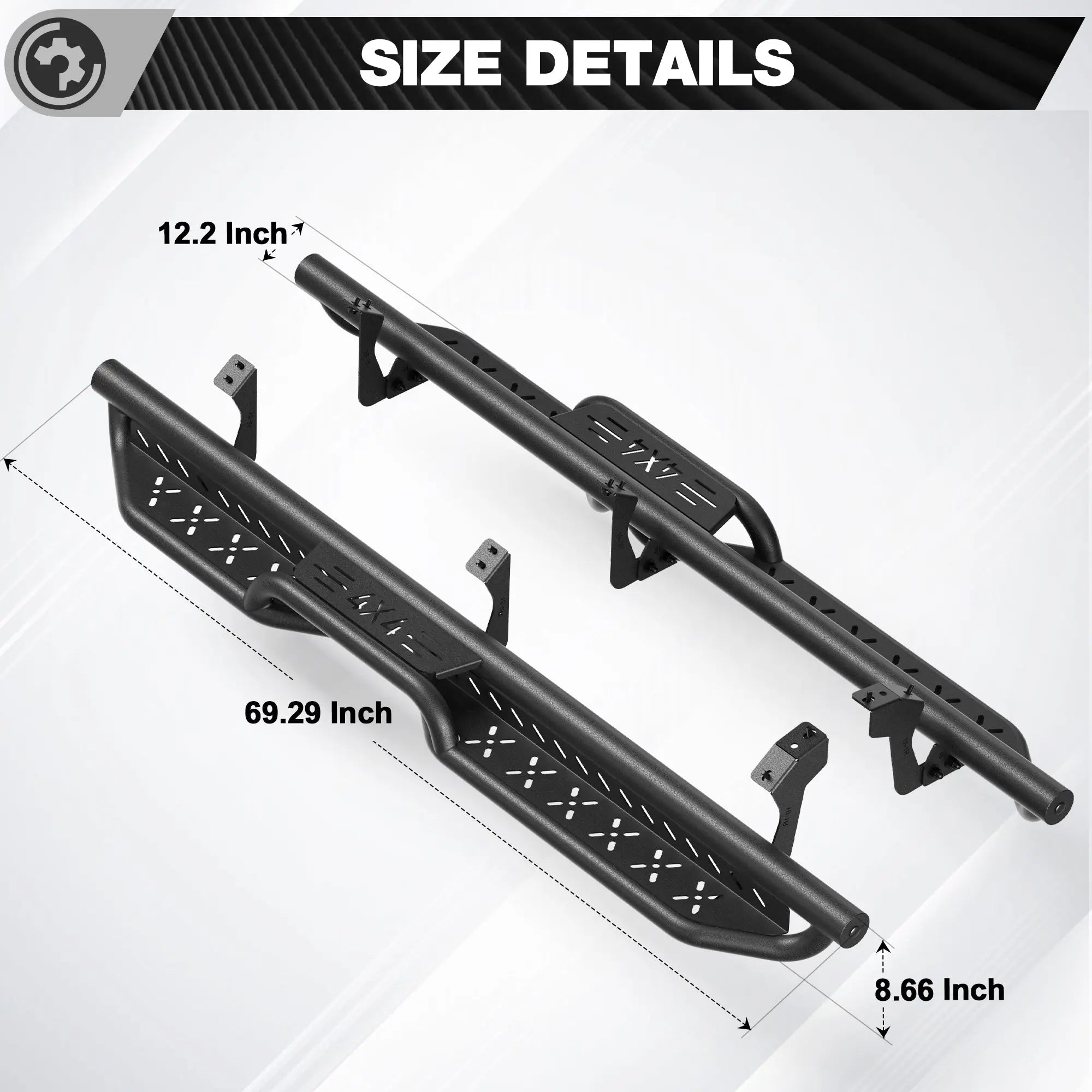 Running Boards Side Steps for 2003-2009 Lexus GX470 nadiaauto
