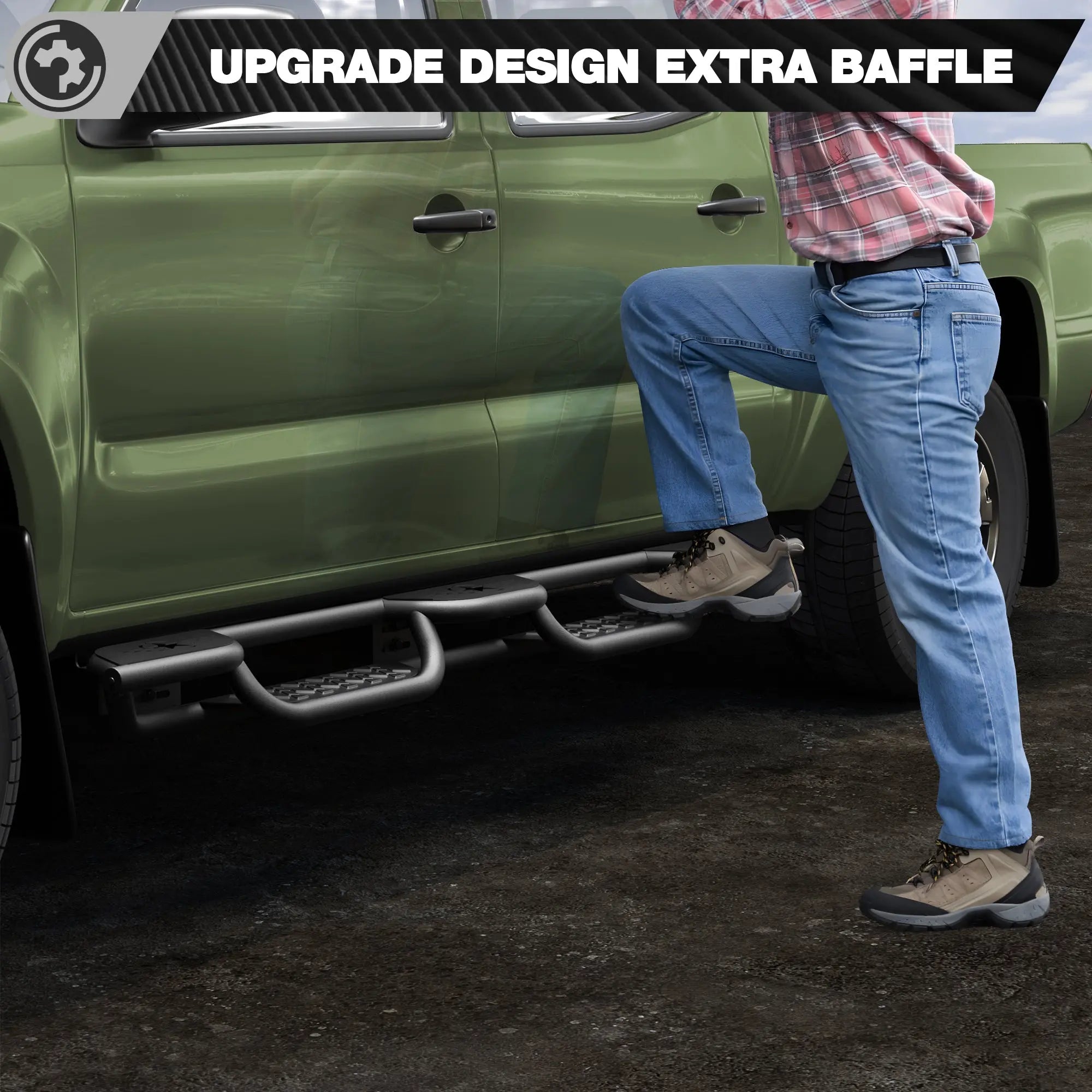 Running Boards Side Steps for 2005-2023 Toyota Tacoma Double Cab nadiaauto