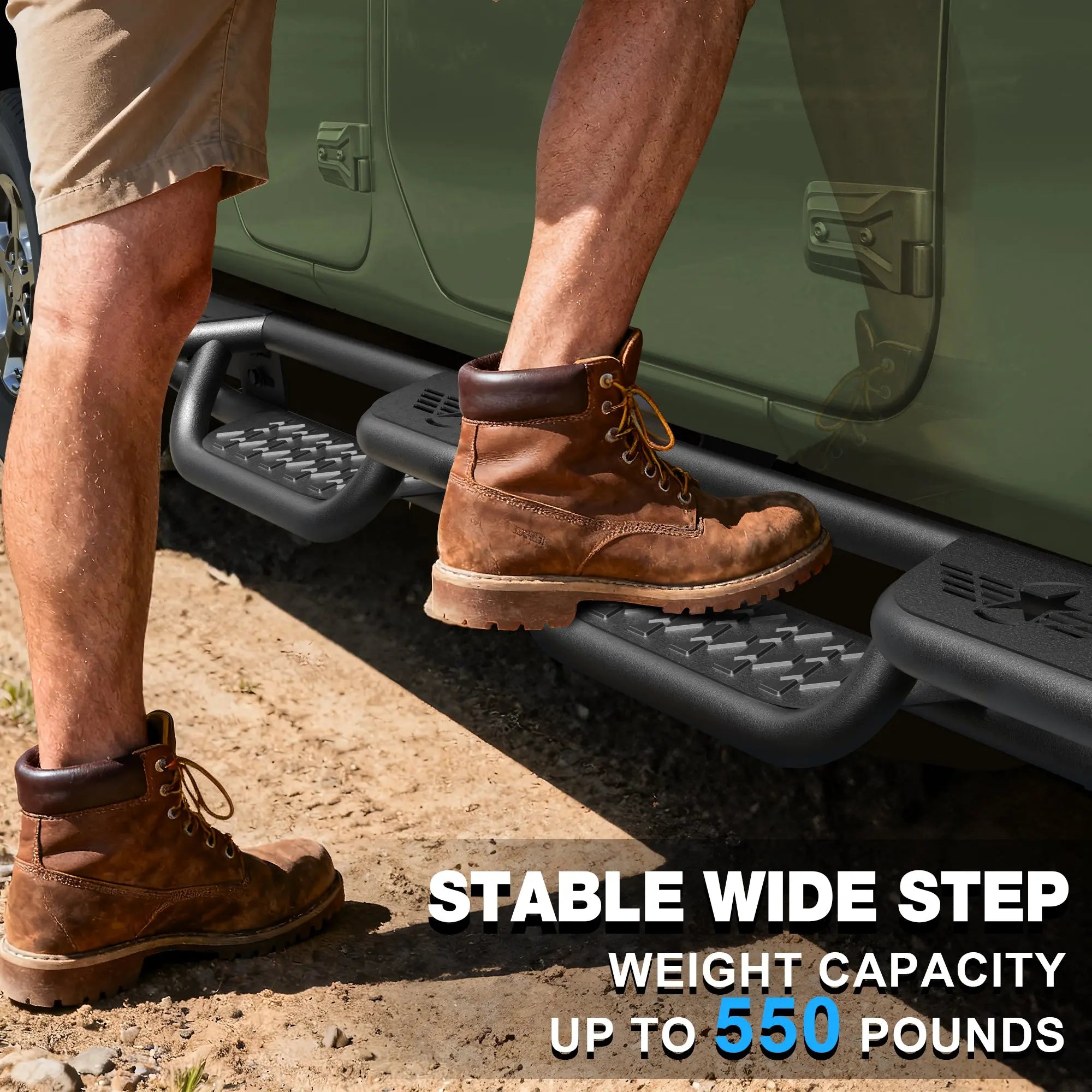 Running Boards Side Steps for 2005-2023 Toyota Tacoma Double Cab nadiaauto