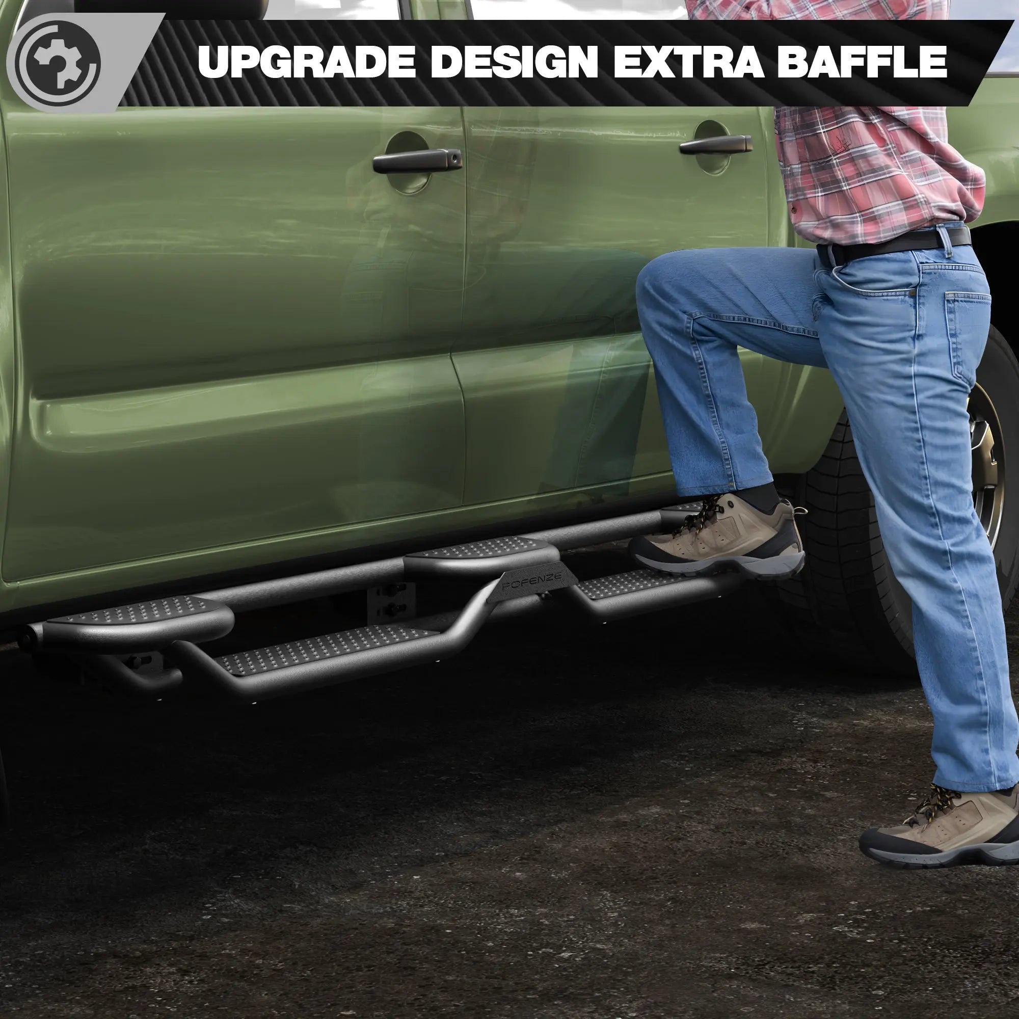 Running Boards Side Steps for 2005-2023 Toyota Tacoma Double Cab (4-Door) nadiaauto