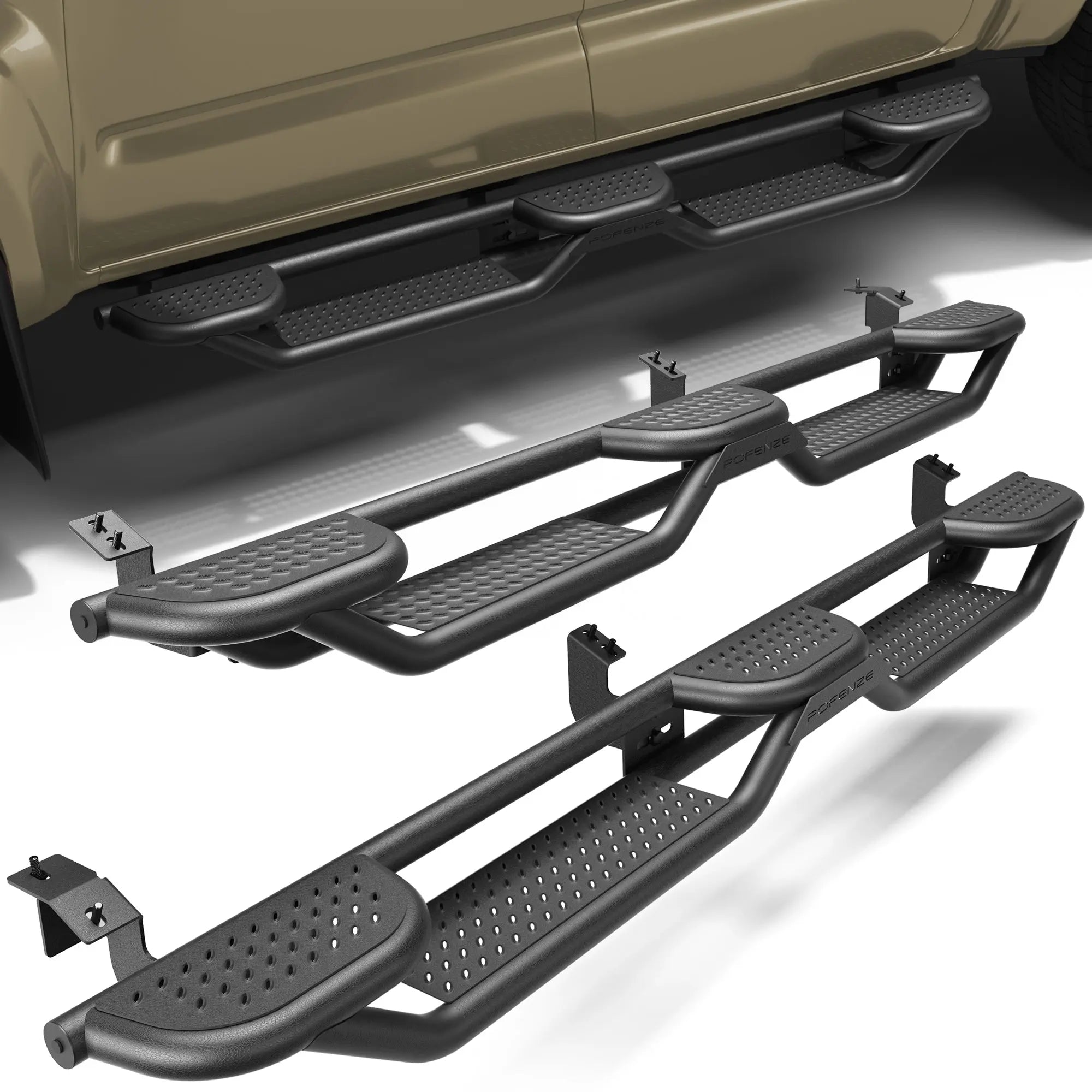 Running Boards Side Steps for 2005-2023 Toyota Tacoma Double Cab (4-Door) nadiaauto