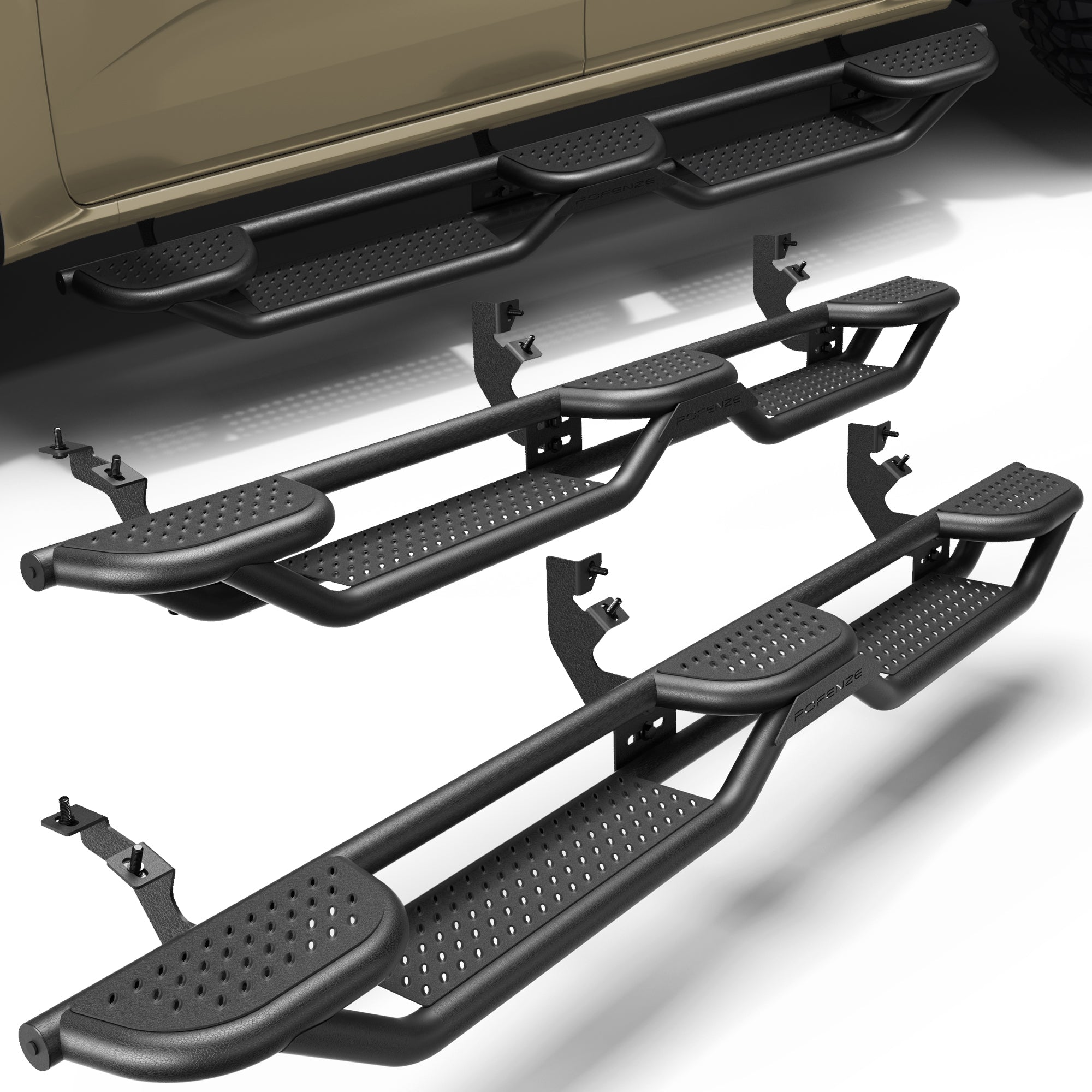 Running Boards Side Steps for 2019-2026 Ford Ranger SuperCrew (4-Door)