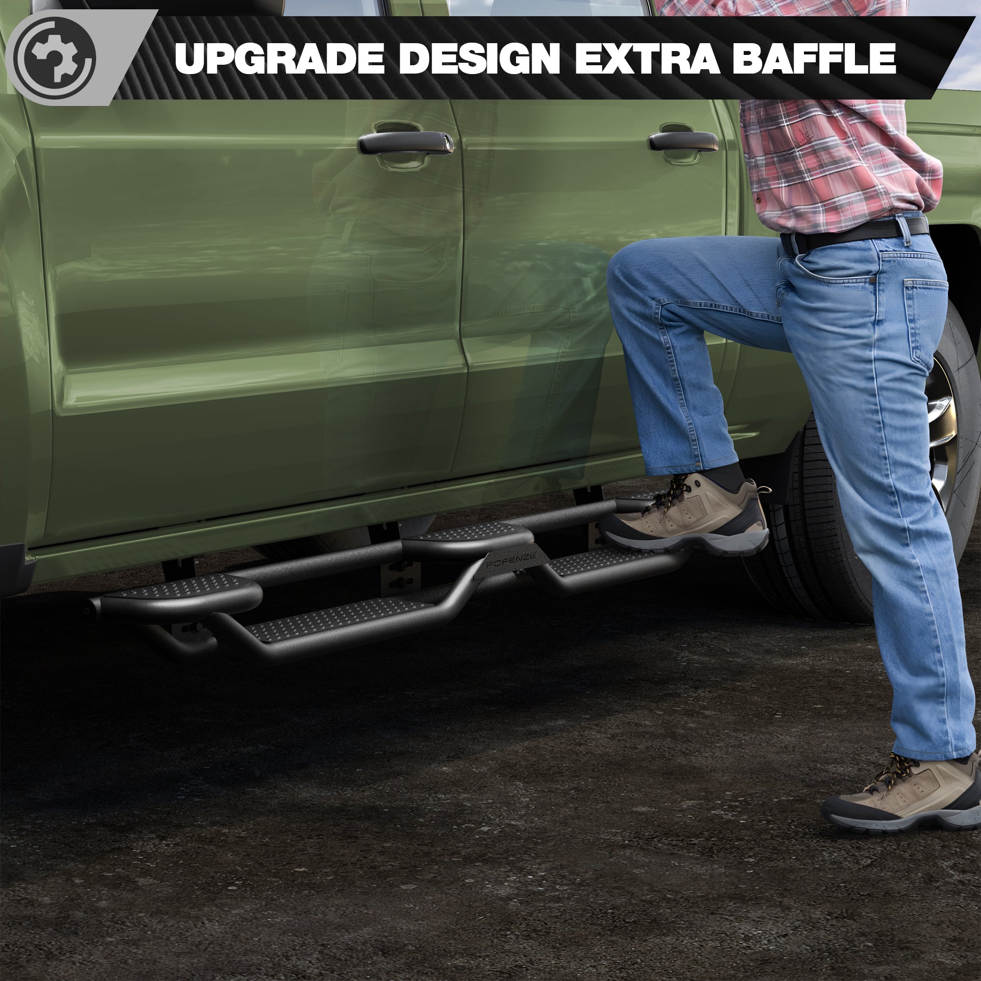 Running Boards for 2007-2018 Chevy Silverado & GMC Sierra 1500/2500/3500 Quad Cab