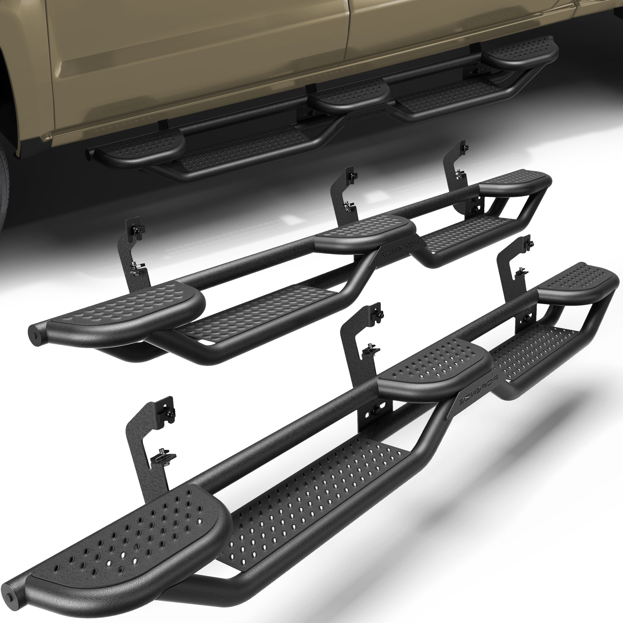 Running Boards for 2007-2018 Chevy Silverado & GMC Sierra 1500/2500/3500 Quad Cab