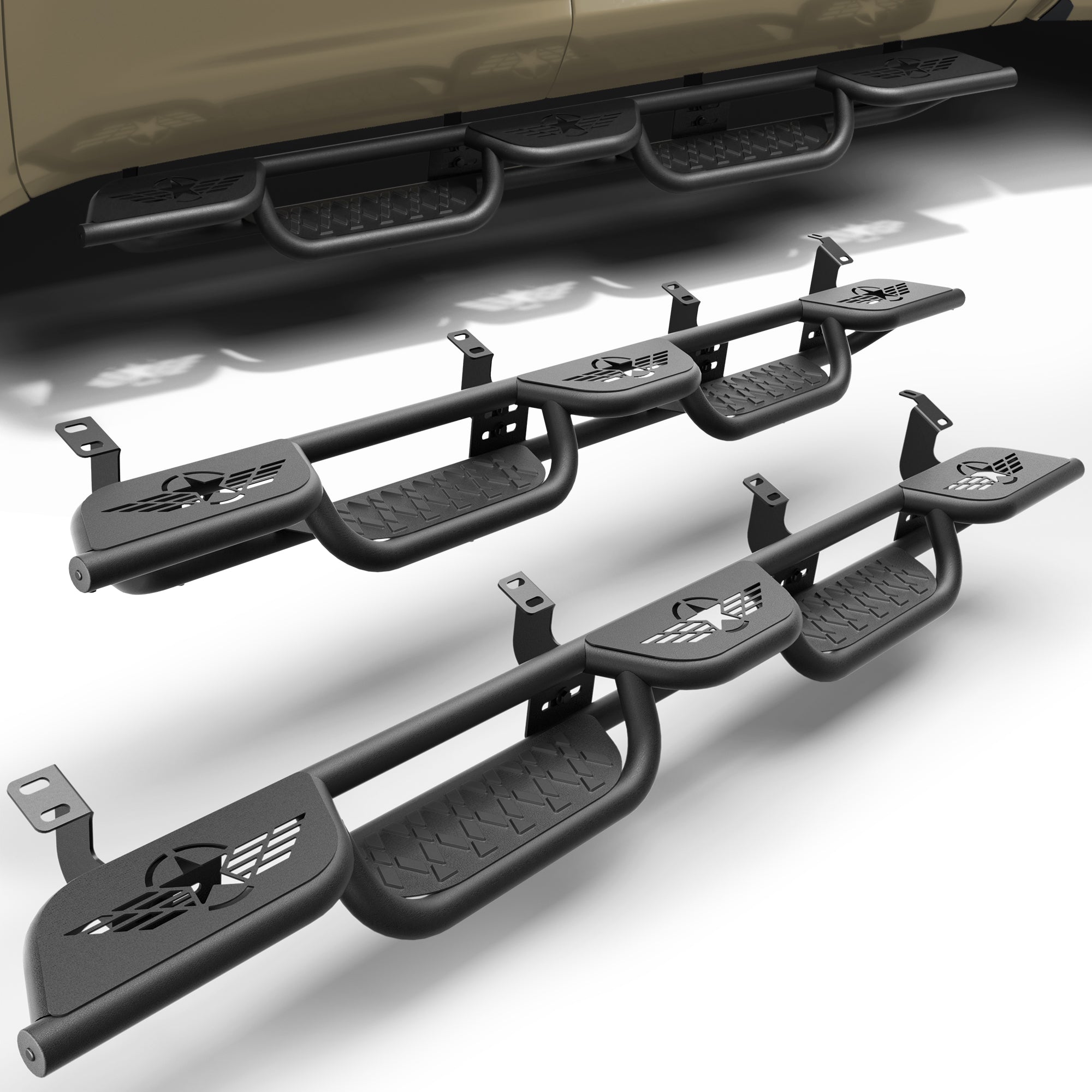 Tundra Running Boards Side Steps for 2007-2021 Toyota Tundra CrewMax