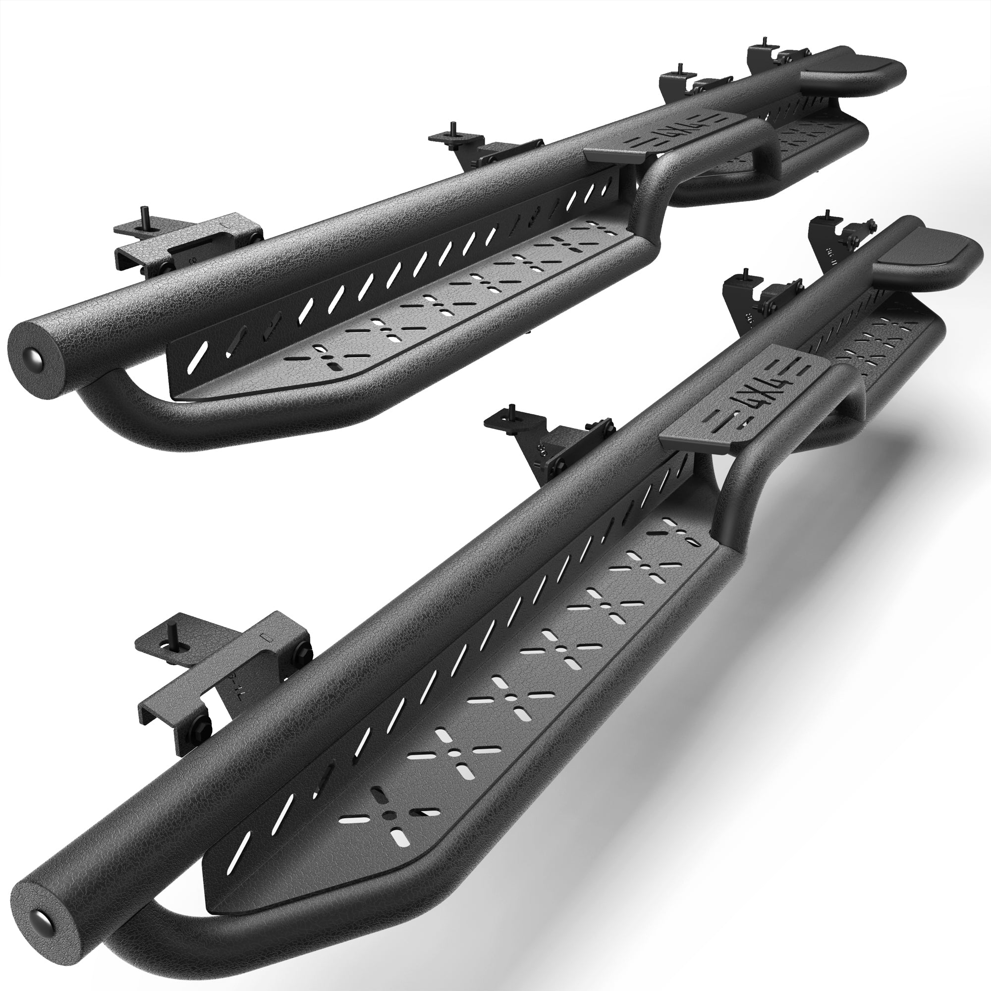 Running Boards for 2020-2026 Jeep Gladiator JT (4-Door) | 2-Step Side Steps, Heavy-Duty Carbon Steel, 550 lbs Load Capacity