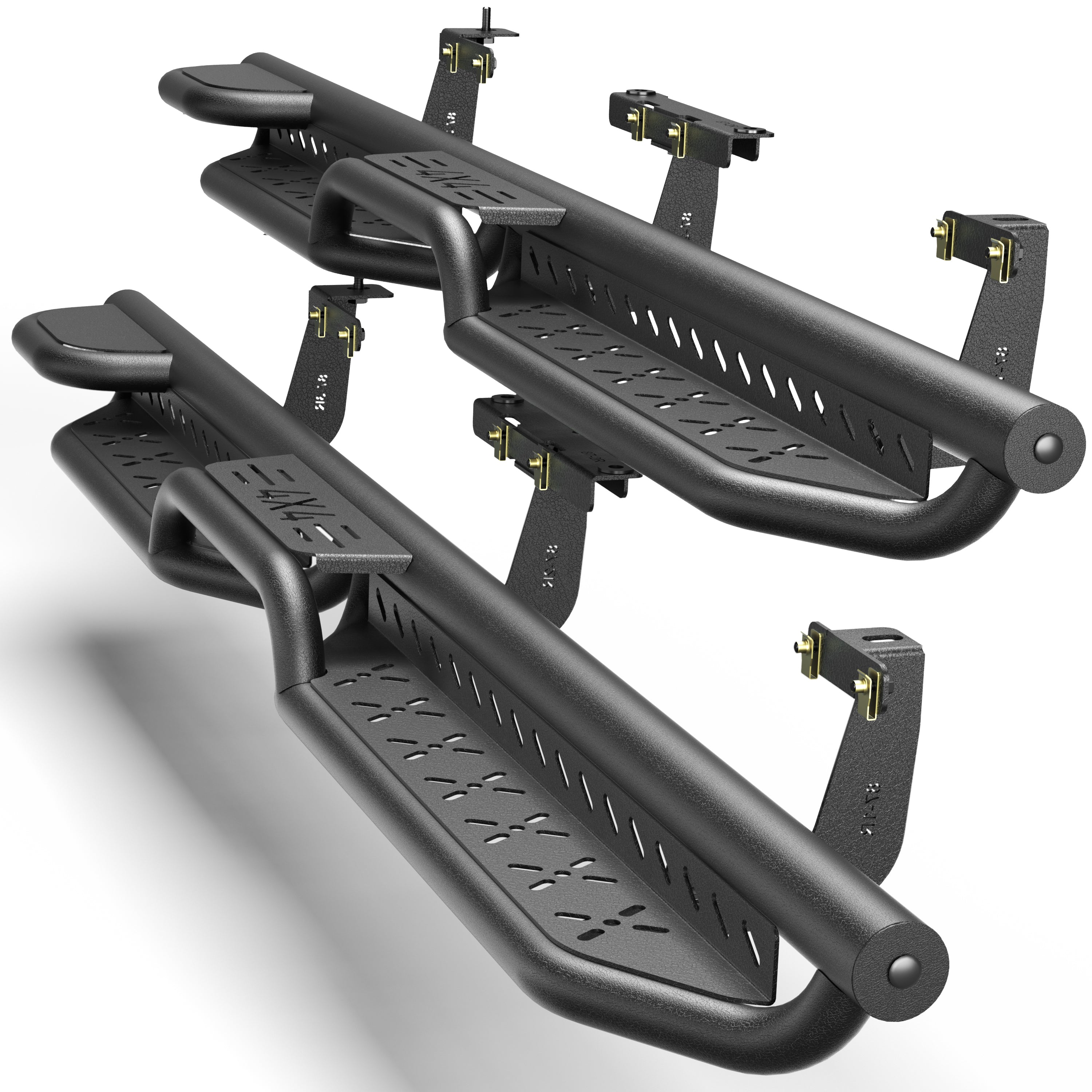 Running Boards for 2021-2026 Jeep Grand Cherokee L (3-Row) | 2-Step Side Steps, Heavy-Duty Carbon Steel, 550 lbs Load Capacity