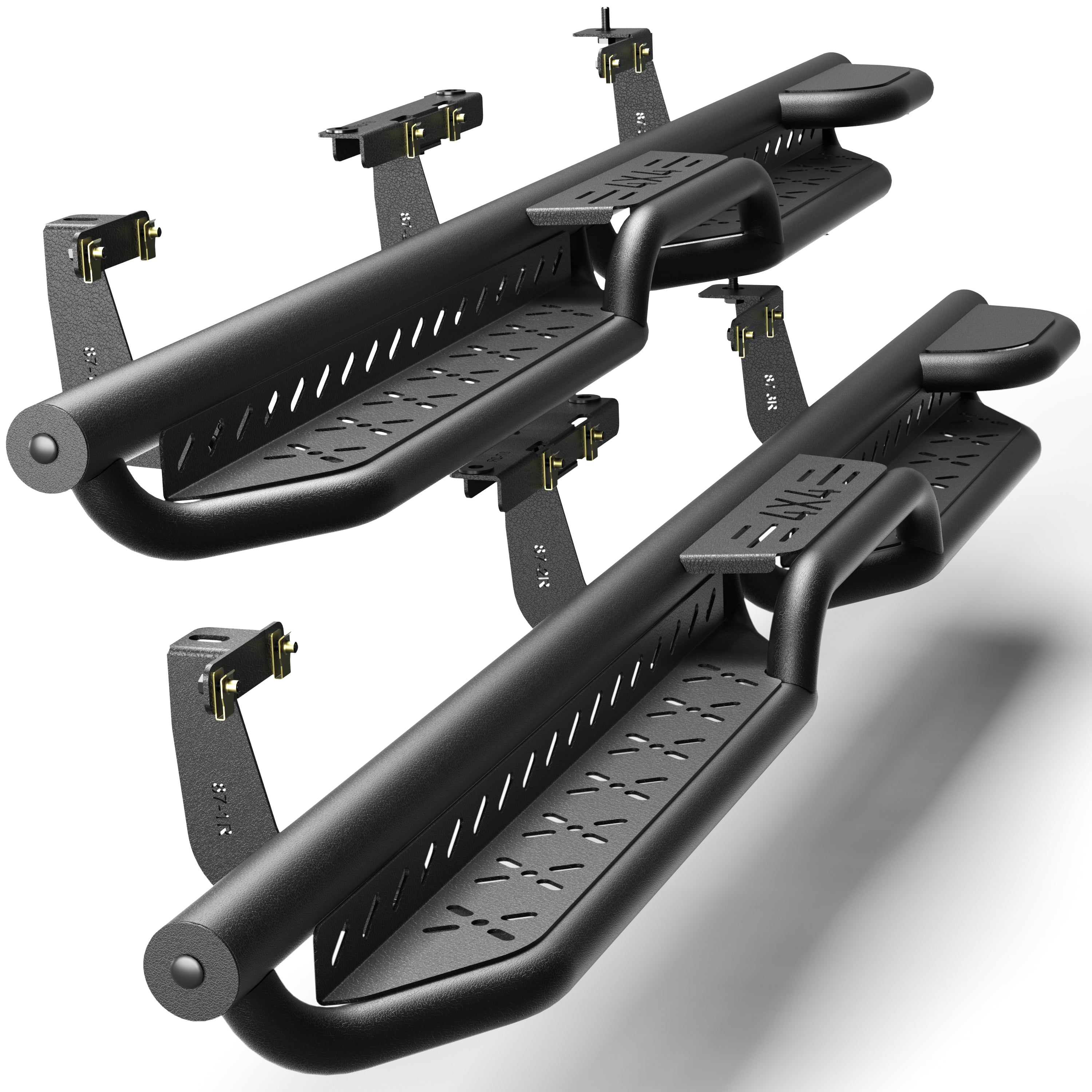 Running Boards for 2021-2026 Jeep Grand Cherokee L (3-Row) | 2-Step Side Steps, Heavy-Duty Carbon Steel, 550 lbs Load Capacity