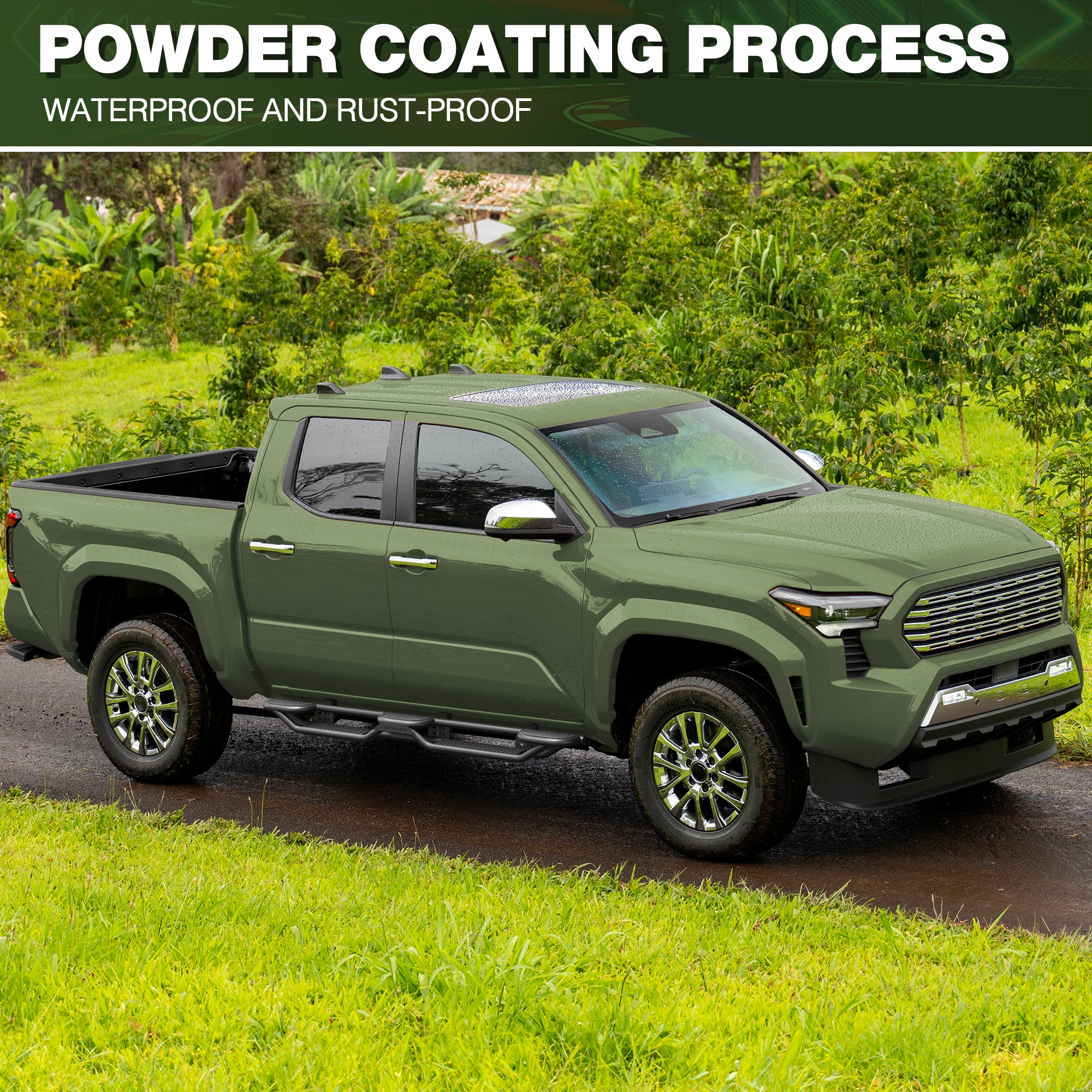 Running Boards for 2024 2025 2026 Toyota Tacoma Double Cab (4-Door)