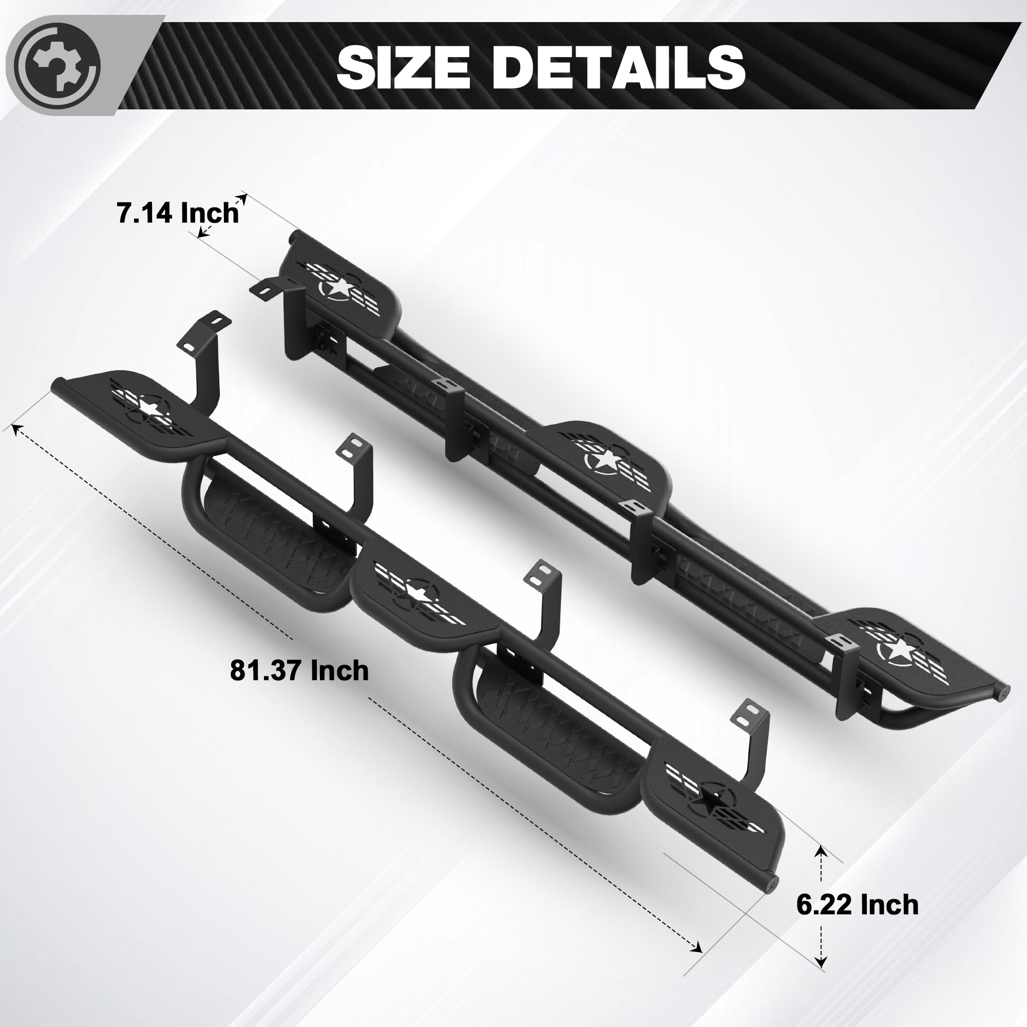 Tundra Running Boards Side Steps for 2022 2023 2024 2025 2026 Toyota Tundra CrewMax
