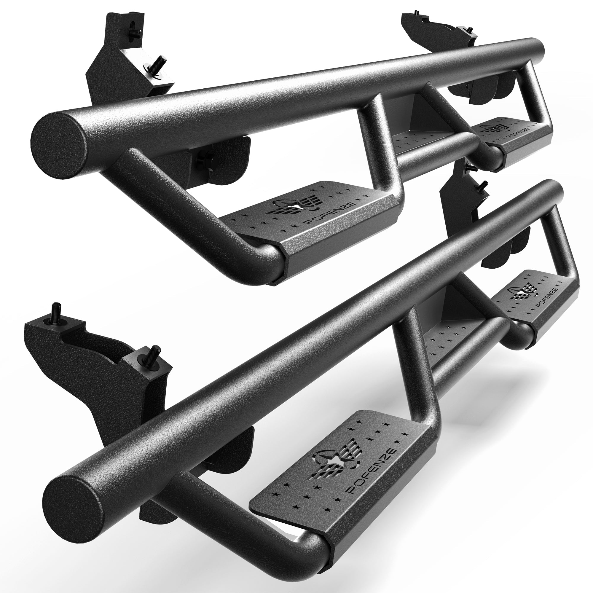 Bronco Running Boards Side Steps Fit 2021 2022 2023 Ford Bronco 4 Door Black Nerf Bars 2 PCS - nadiaauto