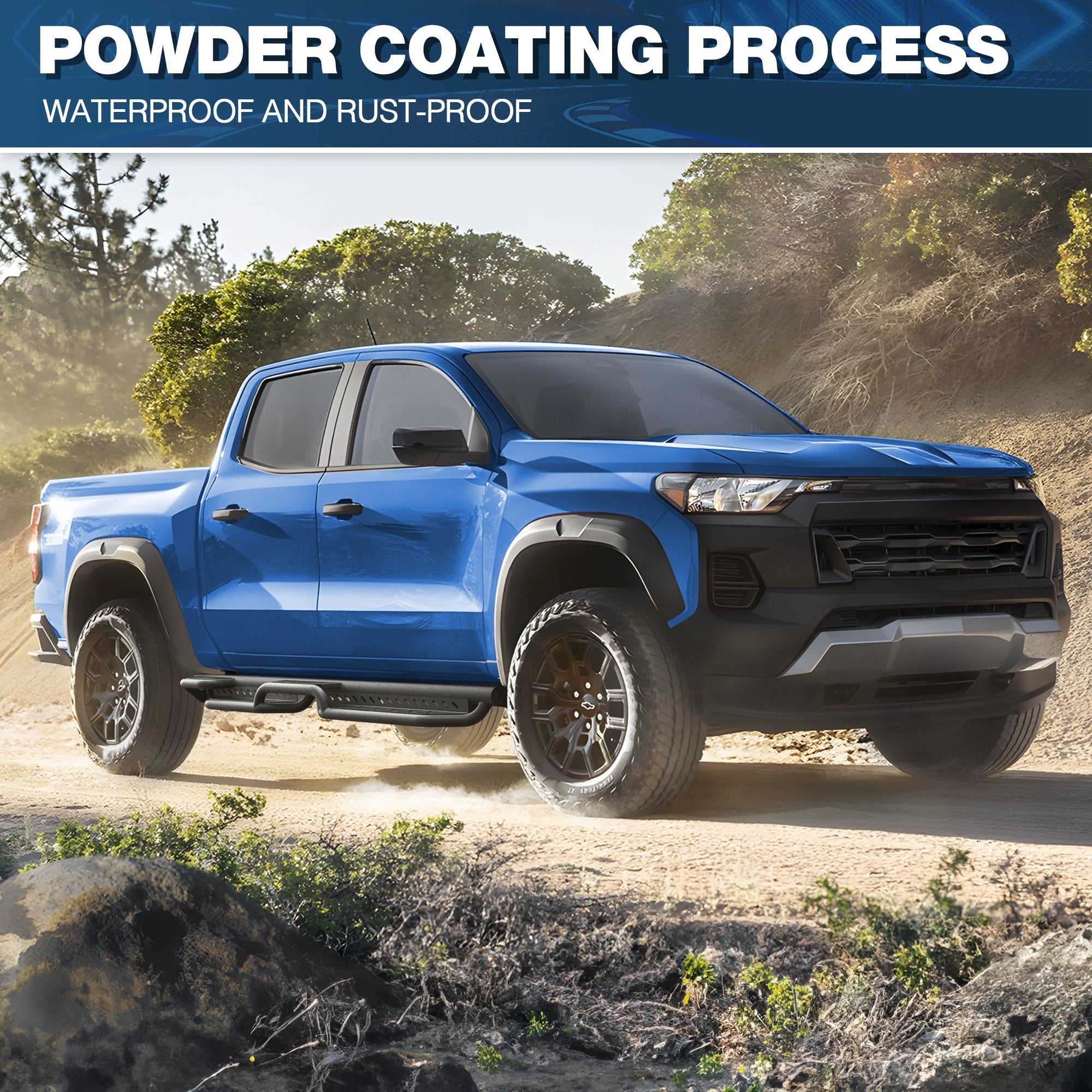 Running Boards Side Steps for 2015-2026 Chevy Colorado/GMC Canyon, Fits 4 Full Size Doors