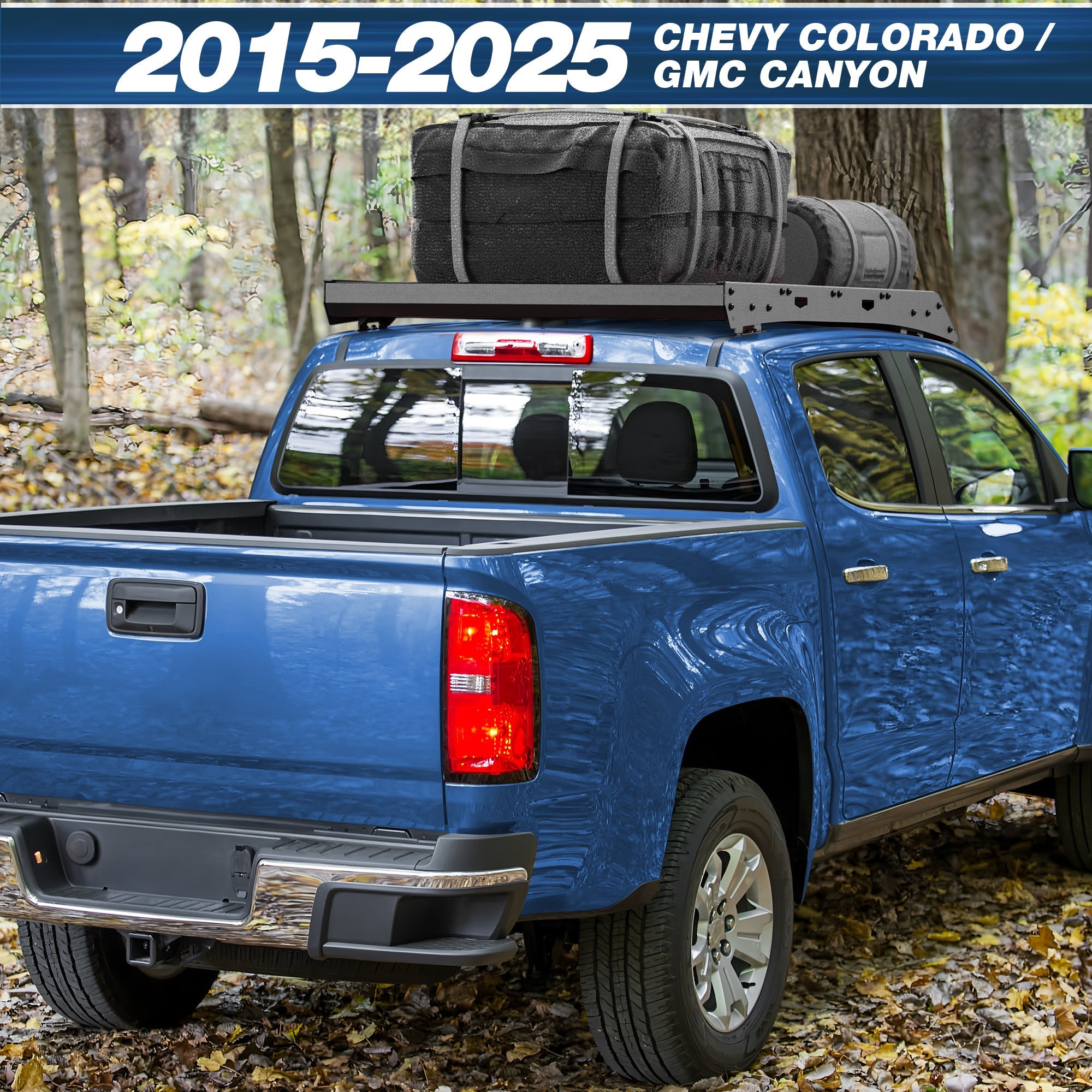 Colorado Roof Rack Compatible with 2015 - C2025 Chevy Colorado Crew Cab 4 Door Only - nadiaauto