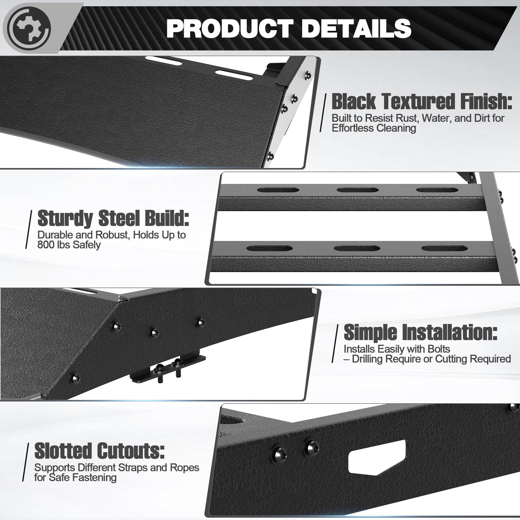Colorado Roof Rack Compatible with 2015-C2025 Chevy Colorado Crew Cab 4 Door Only - nadiaauto