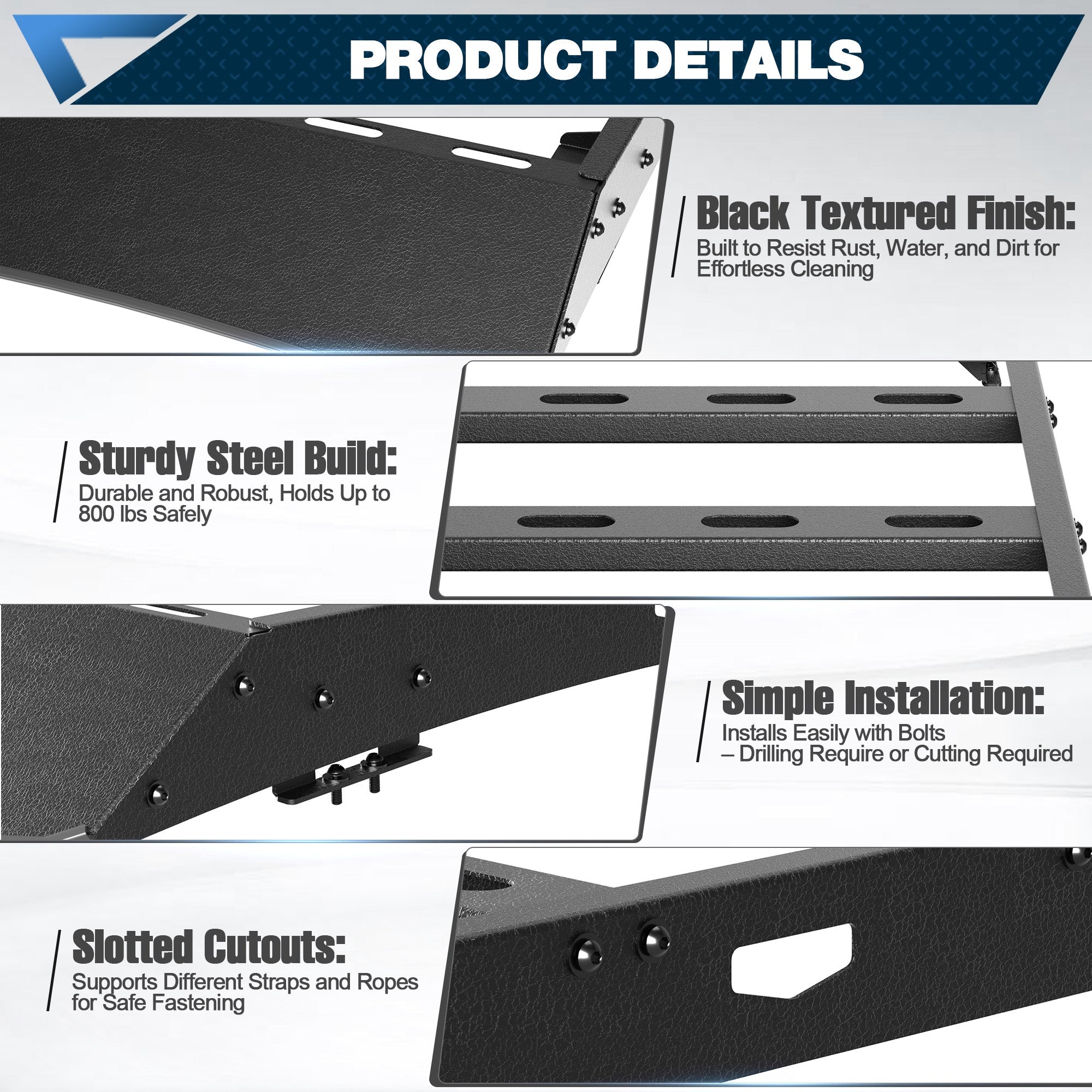 Colorado Roof Rack Compatible with 2015 - C2025 Chevy Colorado Crew Cab 4 Door Only - nadiaauto