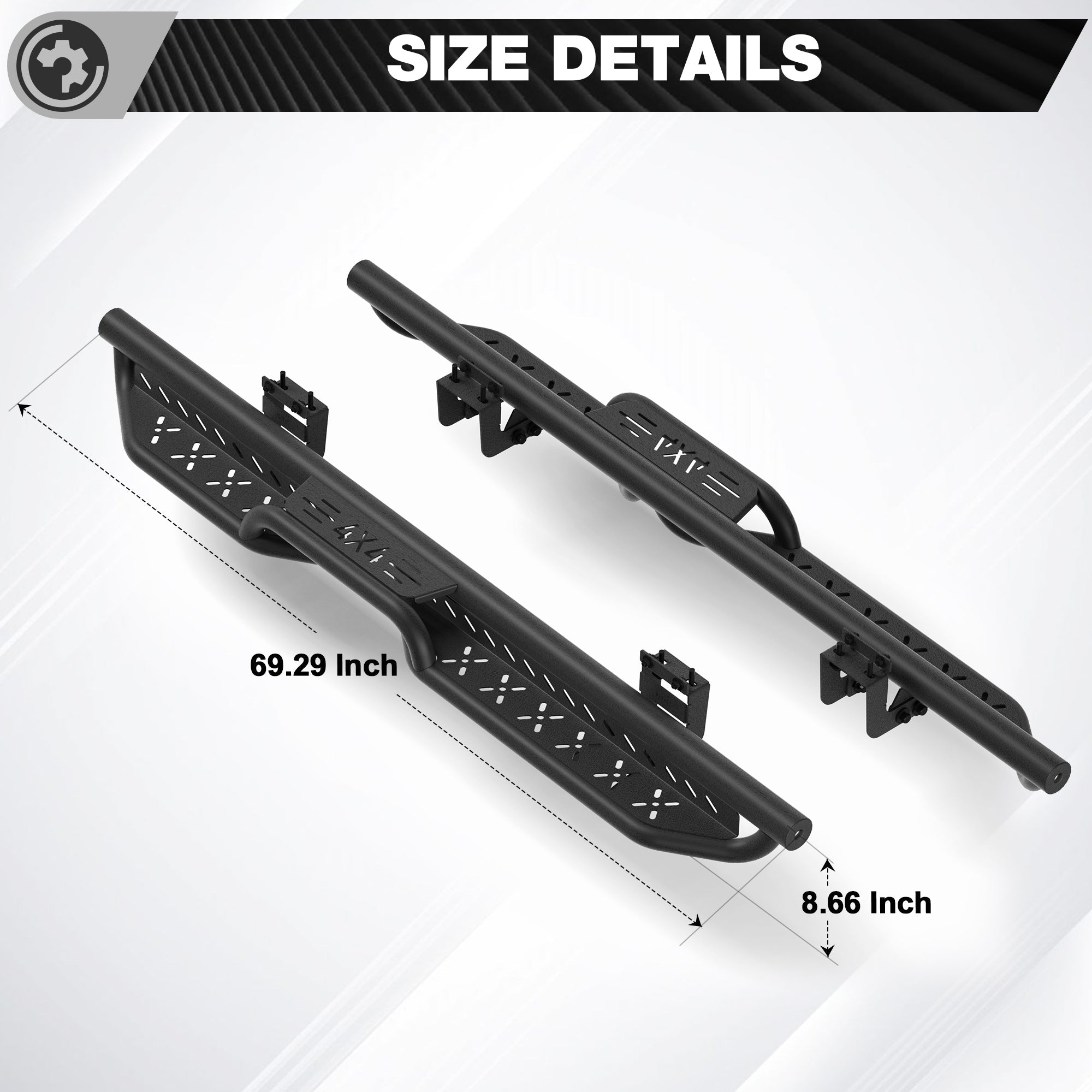 Defender 110 Running Boards Side Steps Compatible with 2020-2025 Land Rover Defender 110 - nadiaauto