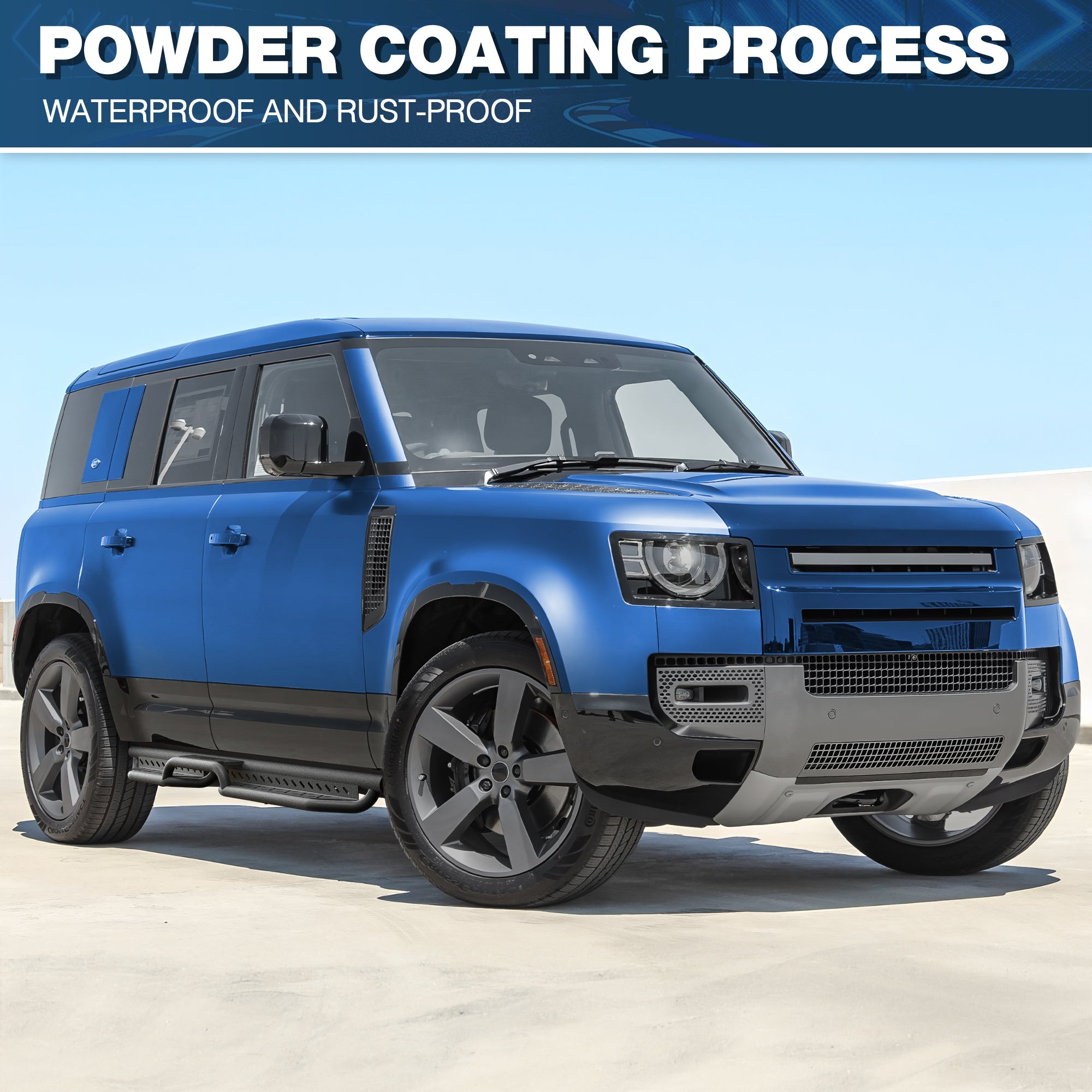Defender 110 Running Boards Side Steps Compatible with 2020 - 2025 Land Rover Defender 110 - nadiaauto