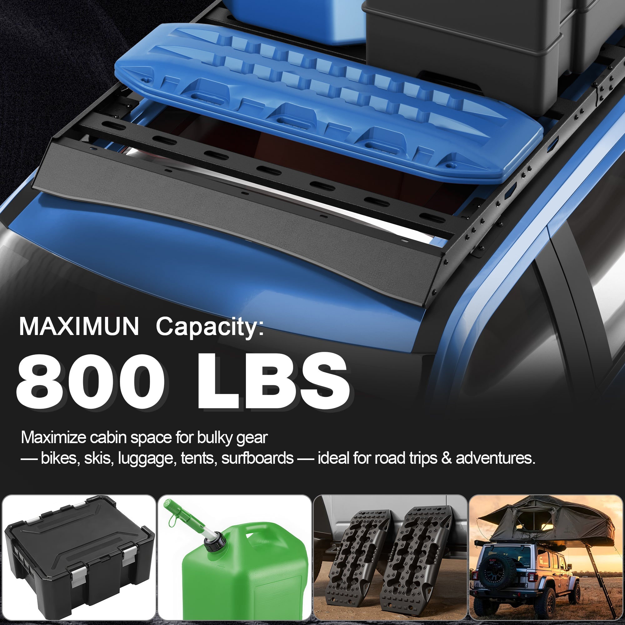 Expedition Roof Rack Compatible for Ford Expedition 2018 2019 2020 2021 2022 2023 2024 2025 - nadiaauto