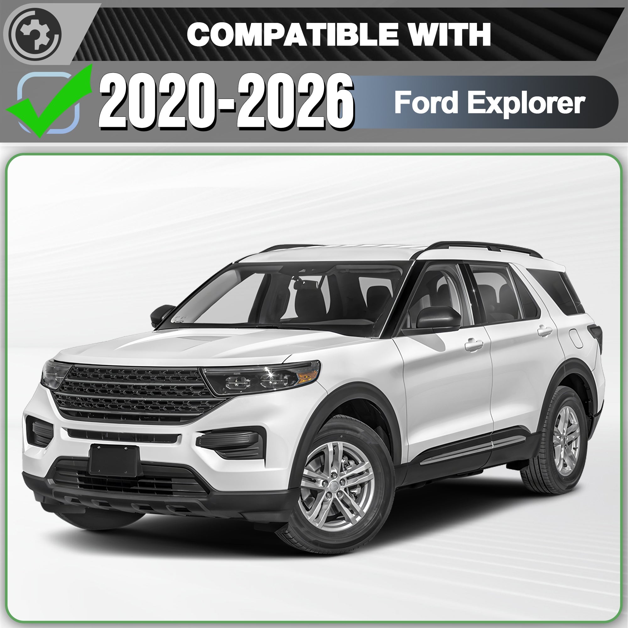Explorer Running Boards Side Step Compatible for Ford Explorer 2020 2021 2022 2023 2024 2025 2026 - nadiaauto