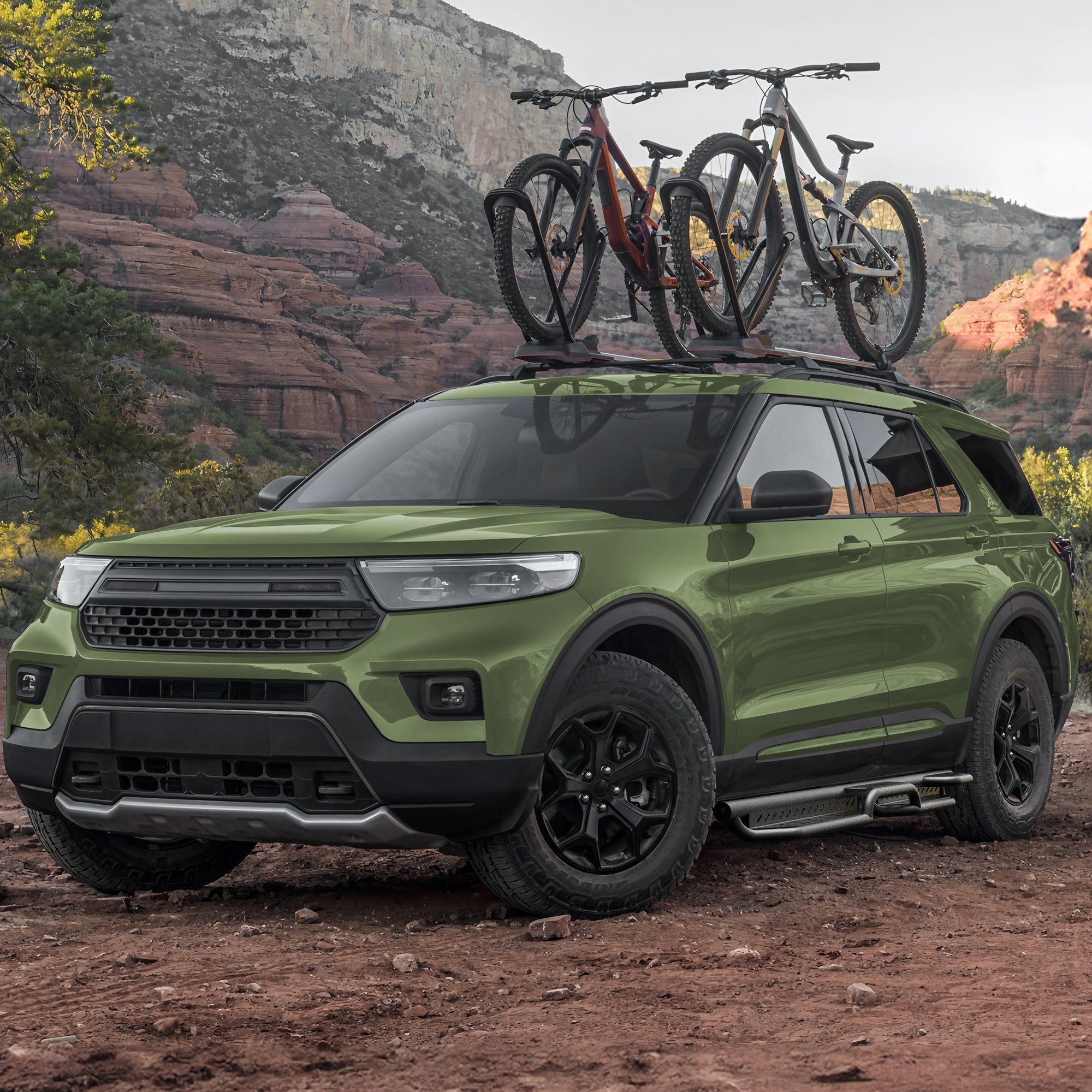 Explorer Running Boards Side Step Compatible for Ford Explorer 2020 2021 2022 2023 2024 2025 2026 - nadiaauto