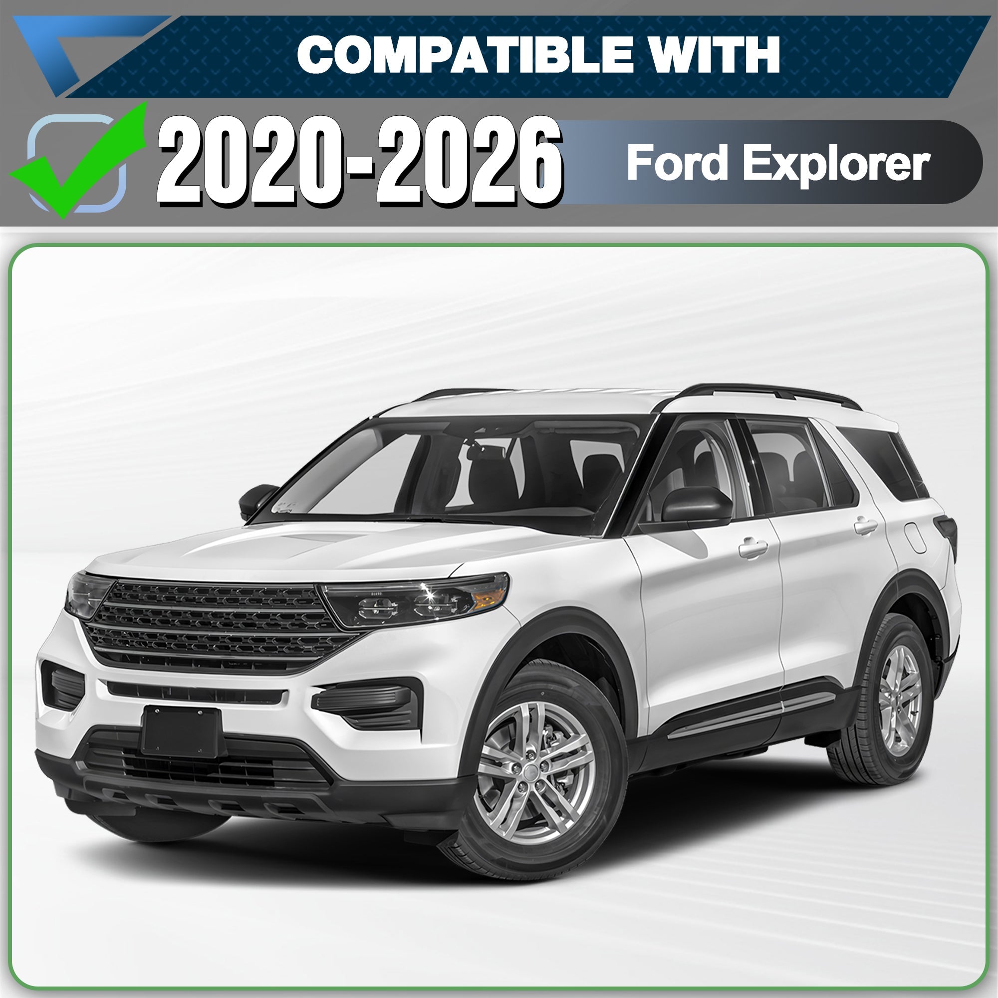 Explorer Running Boards Side Step Compatible for Ford Explorer 2020 2021 2022 2023 2024 2025 2026 - nadiaauto