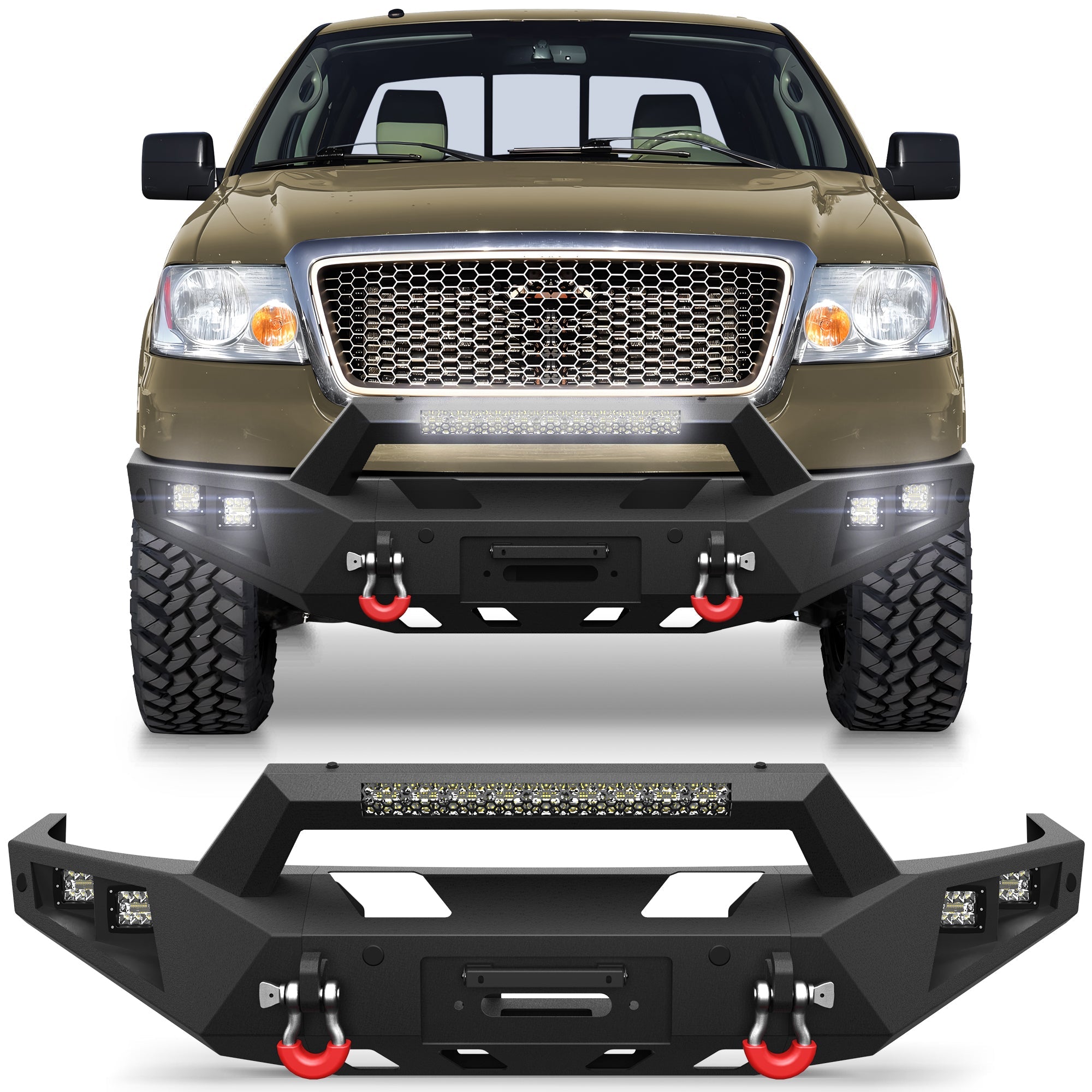 F150 Front Bumper for 2004 2005 2006 2007 2008 Ford F150 - nadiaauto
