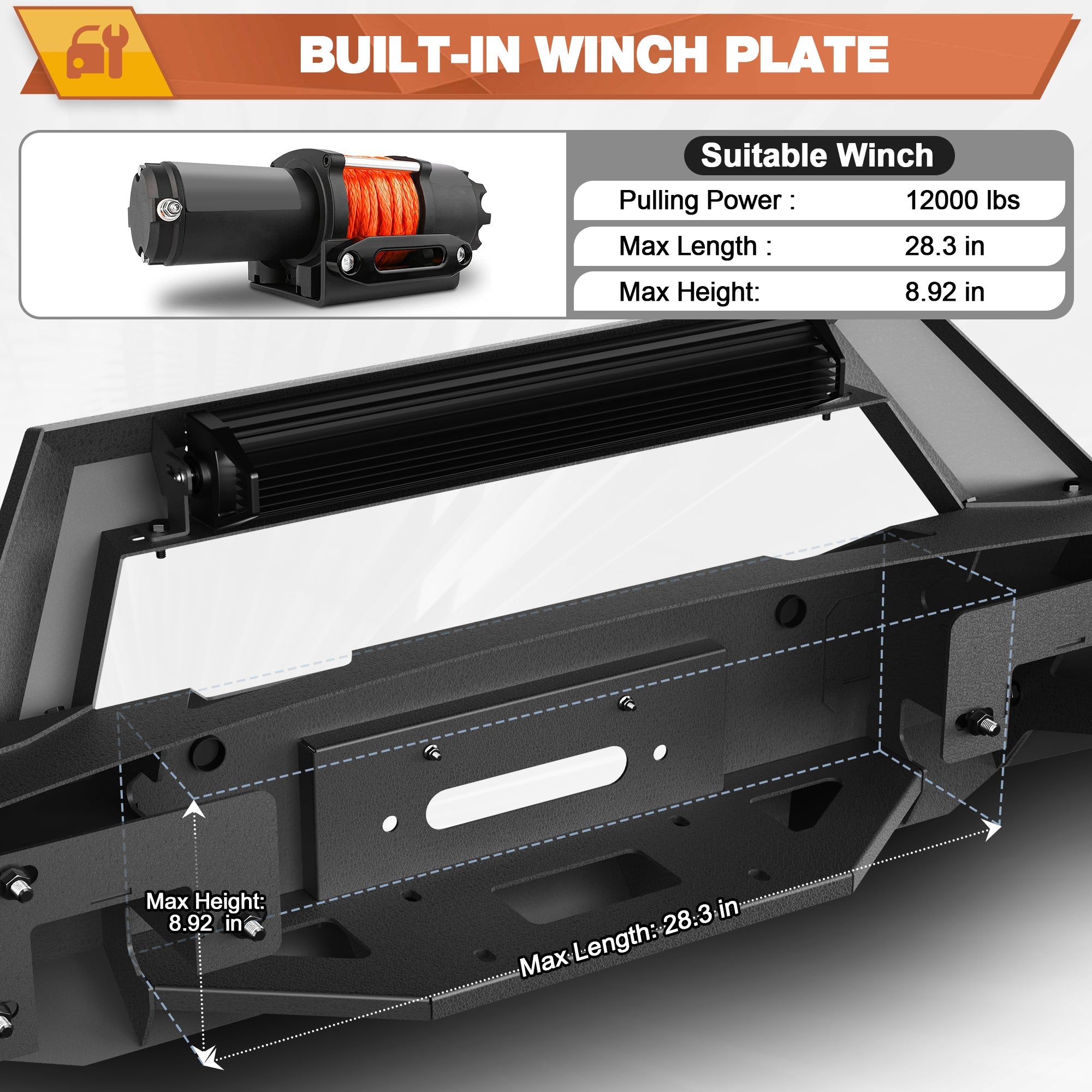 F150 Front Bumper for 2018 2019 2020 Ford F150 Pickup Trucks (Excluding Raptor) - nadiaauto