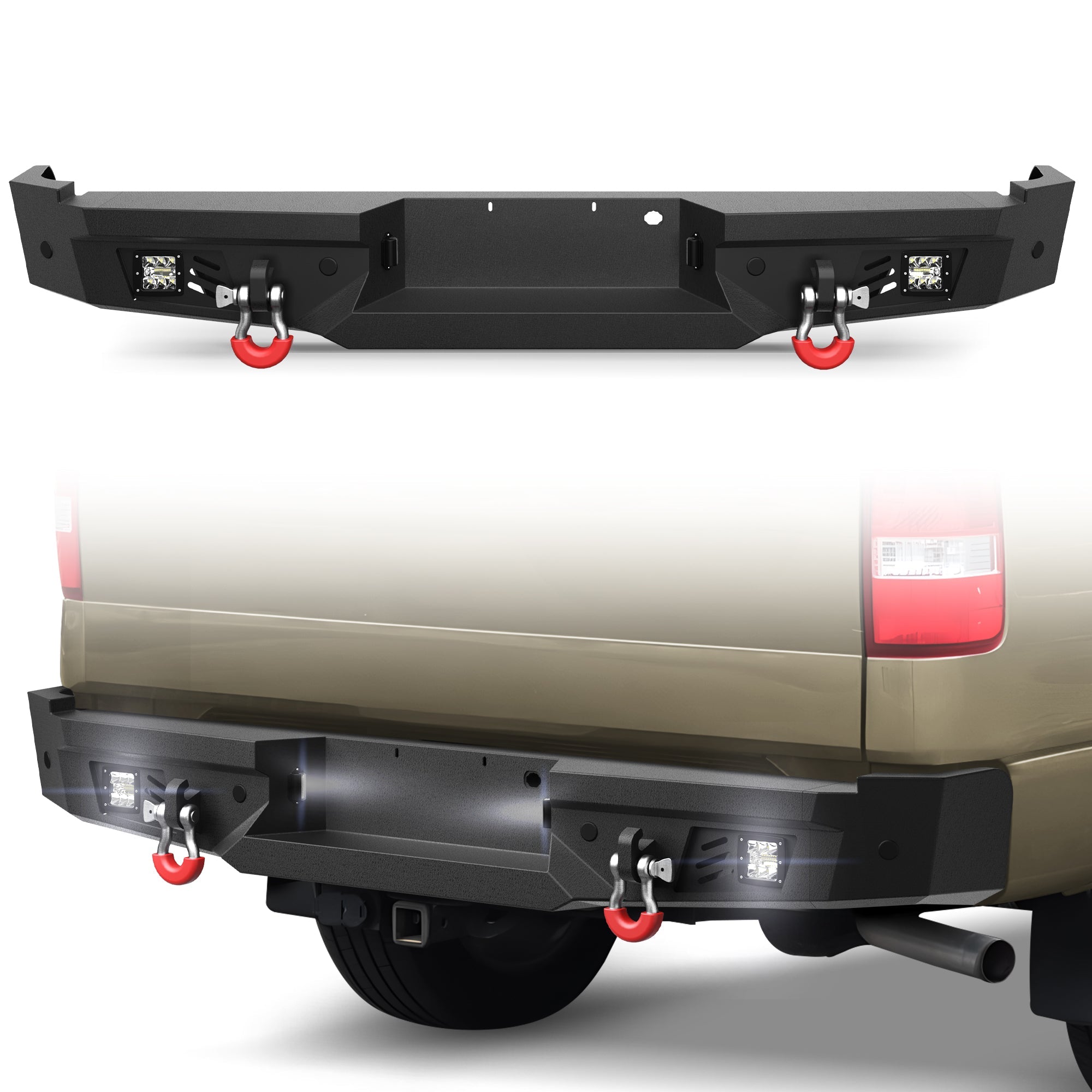 F150 Rear Back Bumper for 2006 2007 2008 Ford F150 - nadiaauto