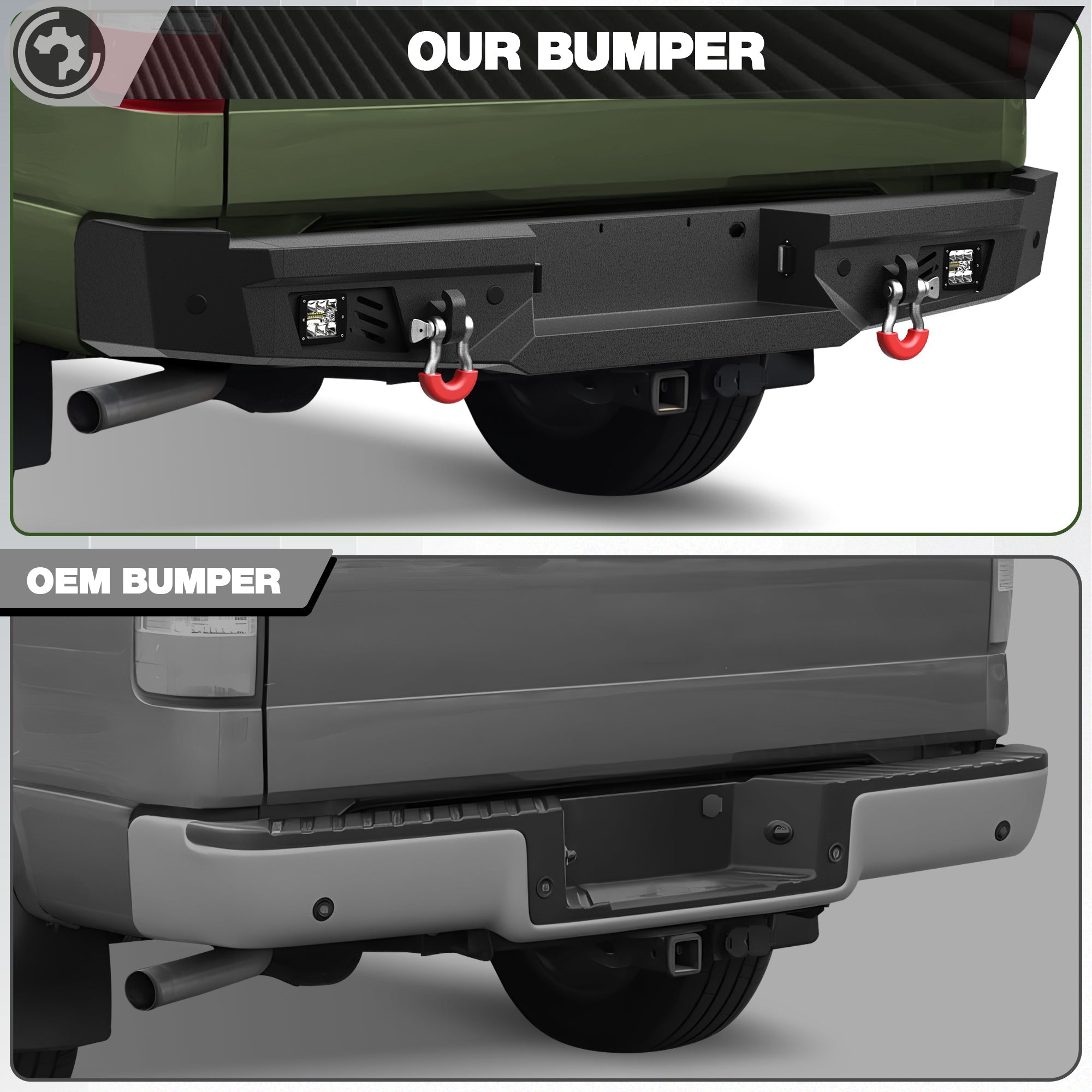 F150 Rear Back Bumper for 2006 2007 2008 Ford F150 - nadiaauto