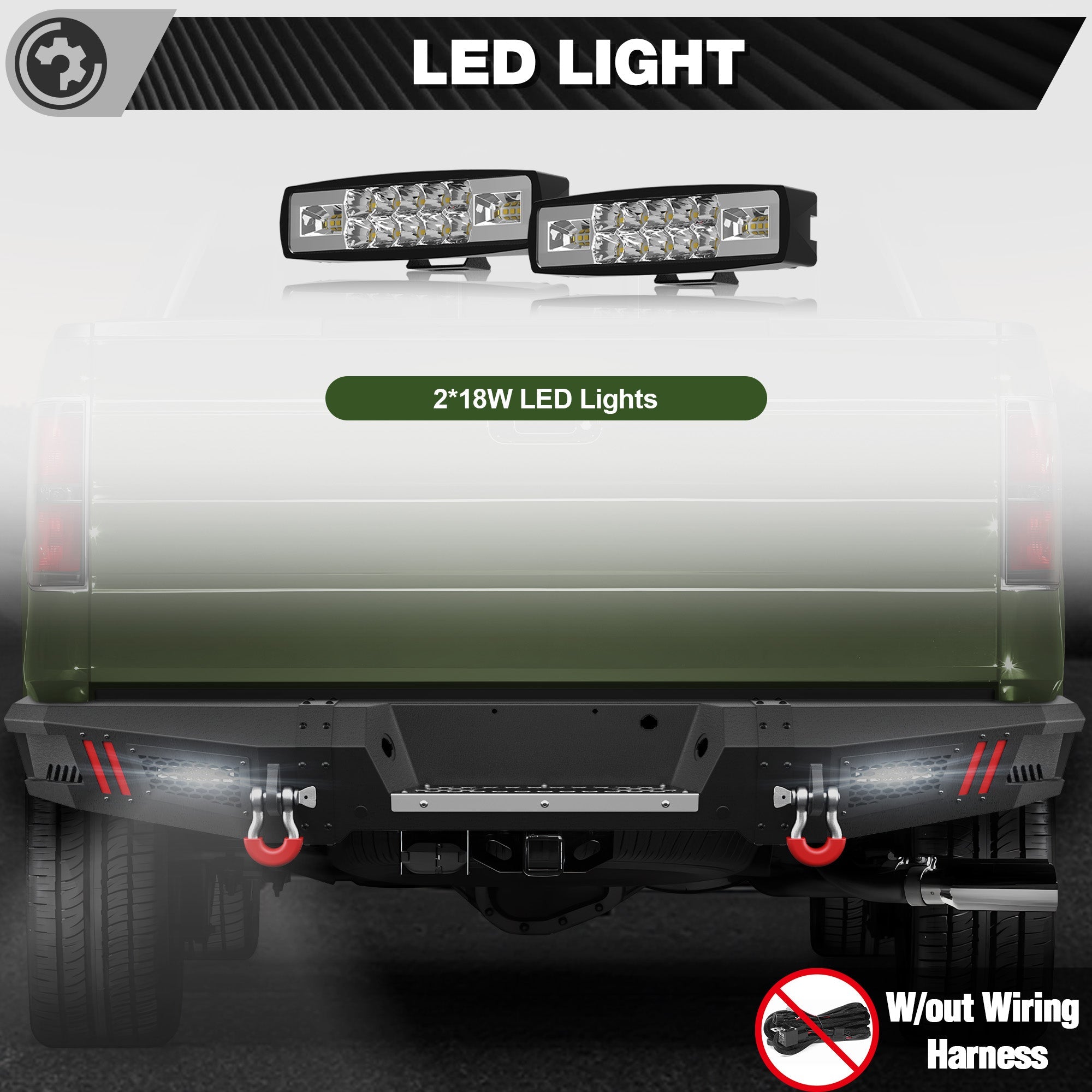 F150 Rear Back Bumper for 2009-2014 Ford F-150 (Excluding Raptor) - nadiaauto
