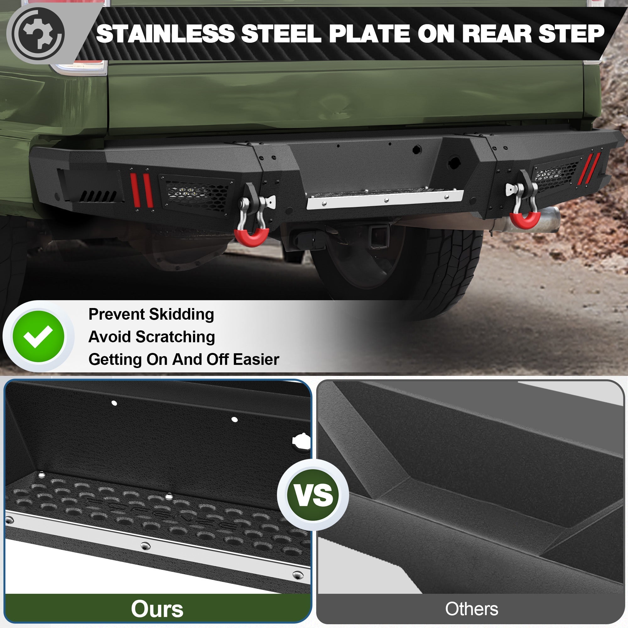 F150 Rear Back Bumper for 2009-2014 Ford F-150 (Excluding Raptor) - nadiaauto