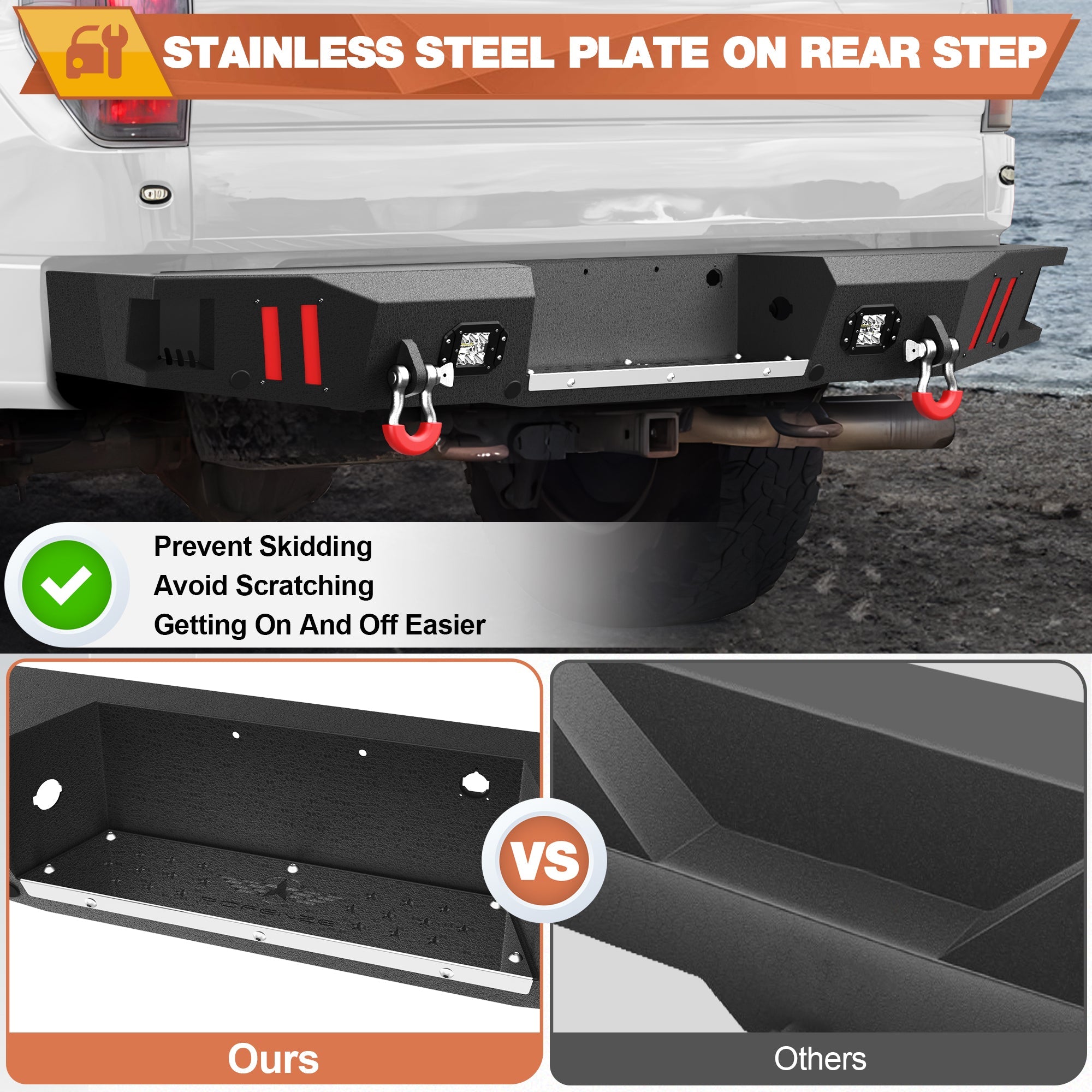F150 Rear Bumper for 2010 - 2014 Ford F150 SVT Raptor Pickup Trucks - nadiaauto