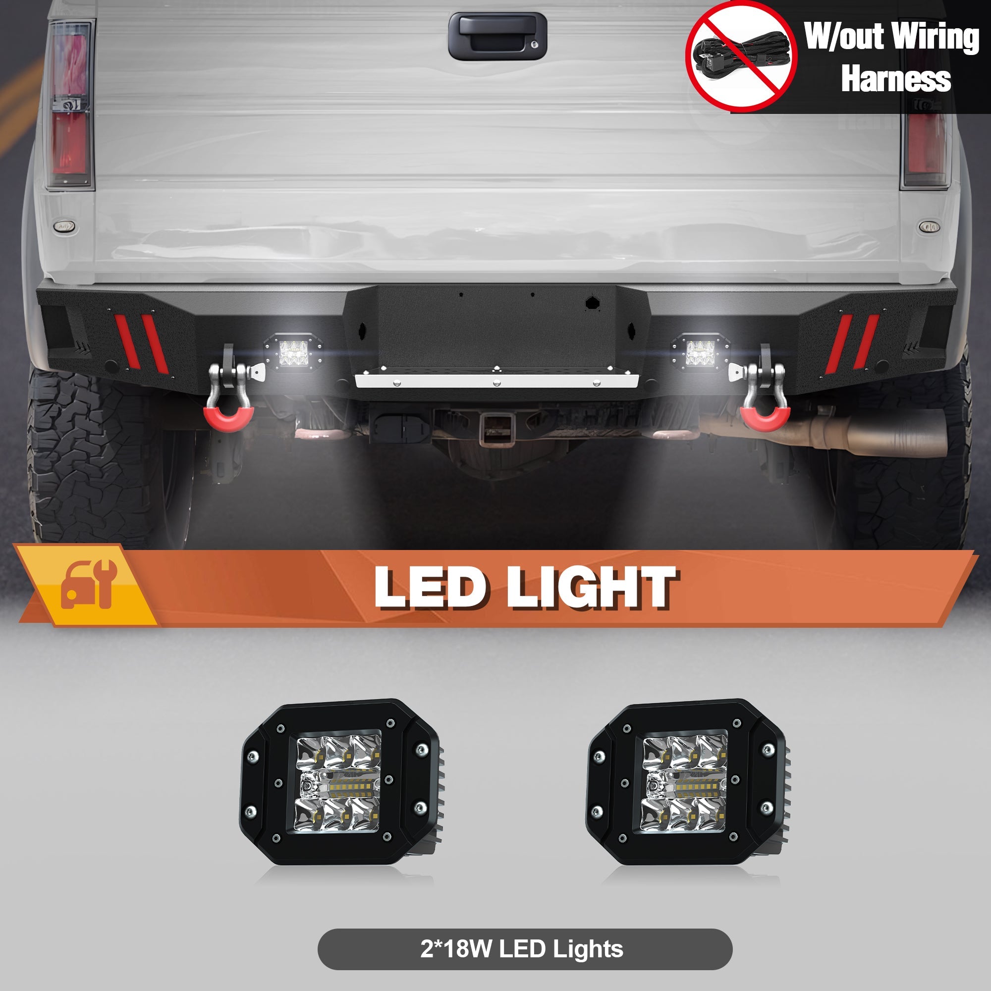 F150 Rear Bumper for 2010 - 2014 Ford F150 SVT Raptor Pickup Trucks - nadiaauto
