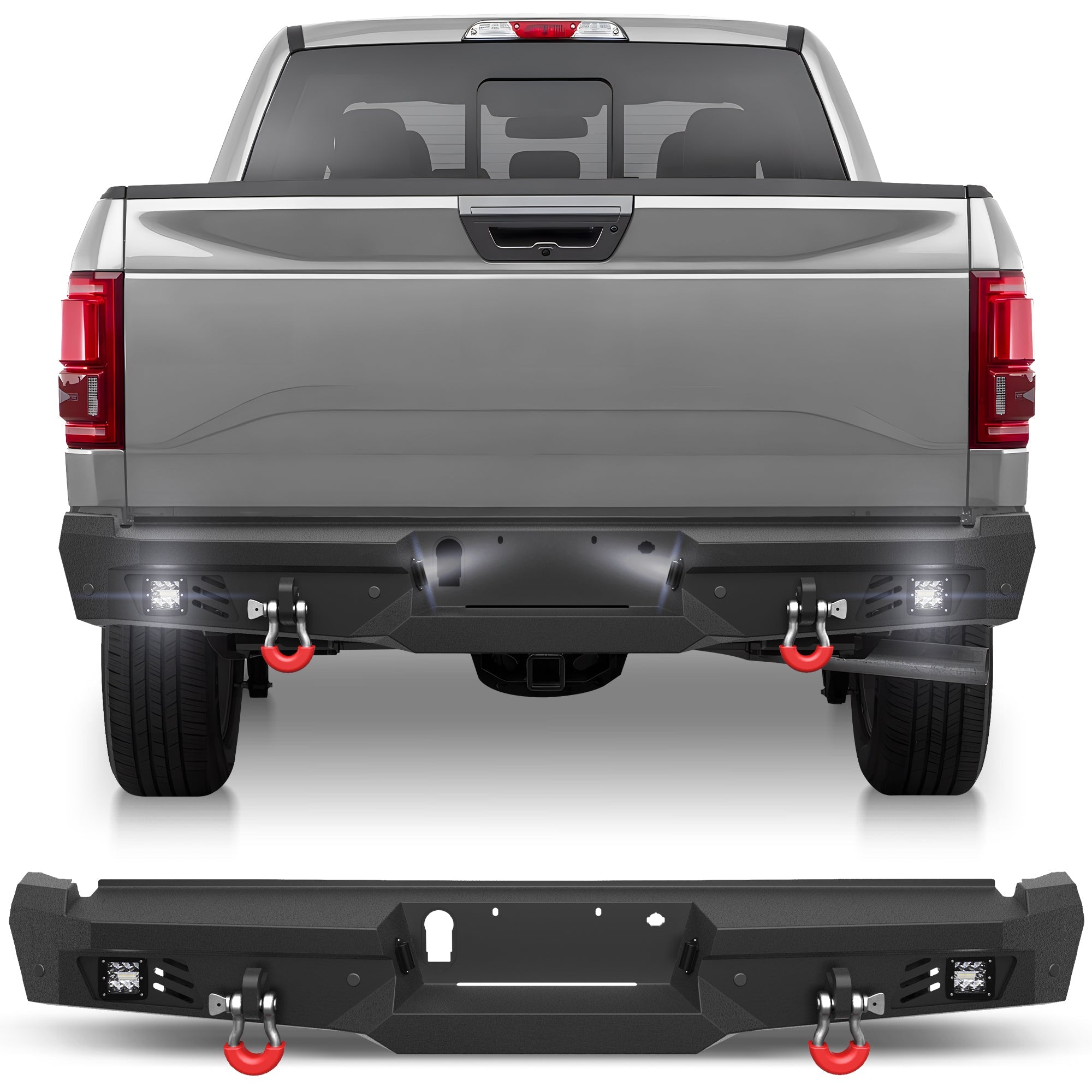 F150 Rear Bumper for 2015 - 2025 Ford F150 Pickup (Excluding Raptor & Ecoboost) - nadiaauto