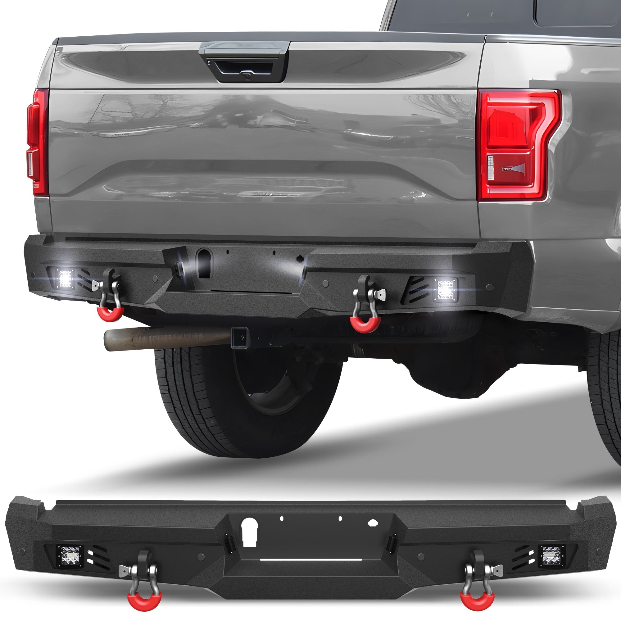 F150 Rear Bumper for 2015 - 2025 Ford F150 Pickup (Excluding Raptor & Ecoboost) - nadiaauto