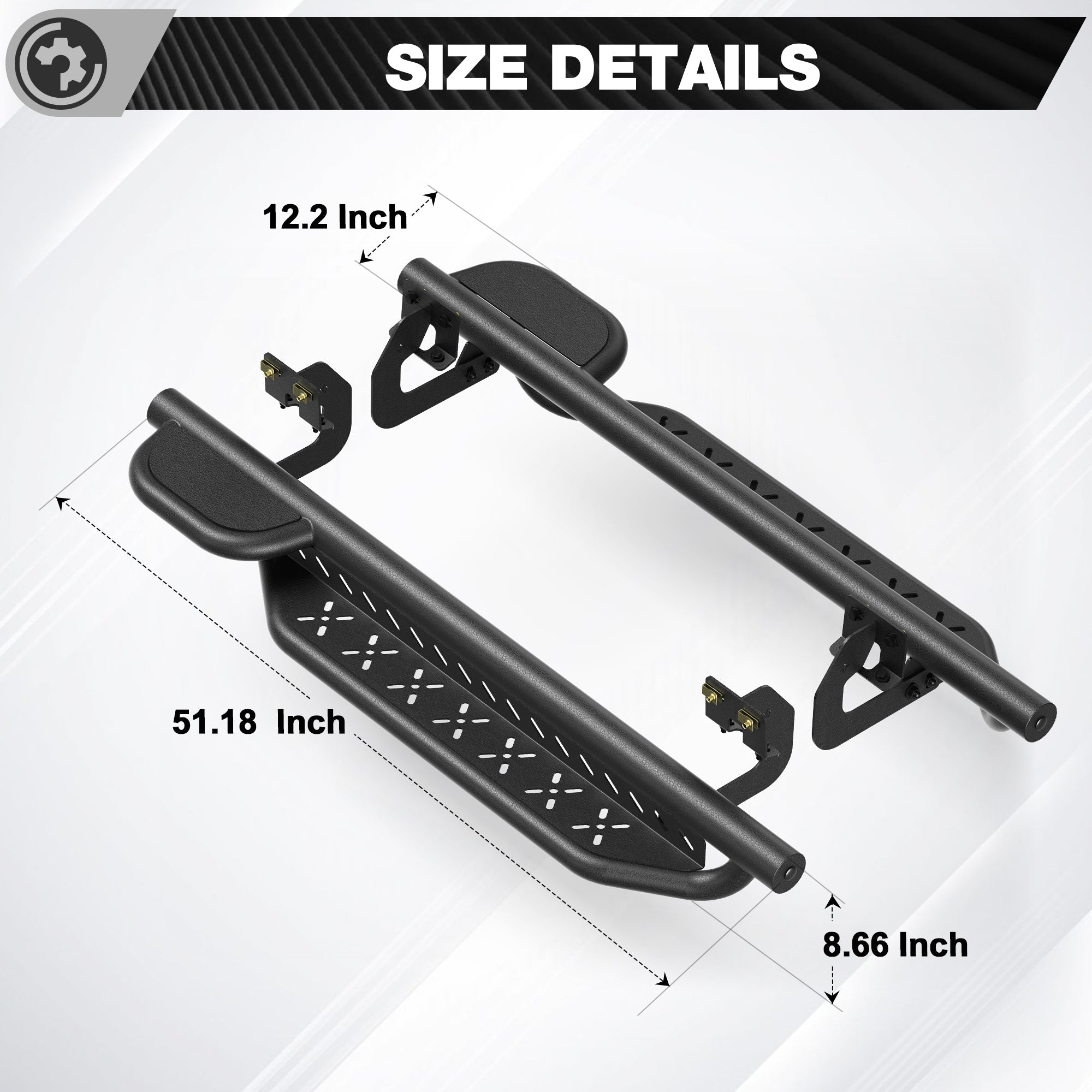 F150 Running Boards Side Steps Compatible for 2009 2010 2011 2012 2013 2014 Ford F150 Regular Cab - nadiaauto