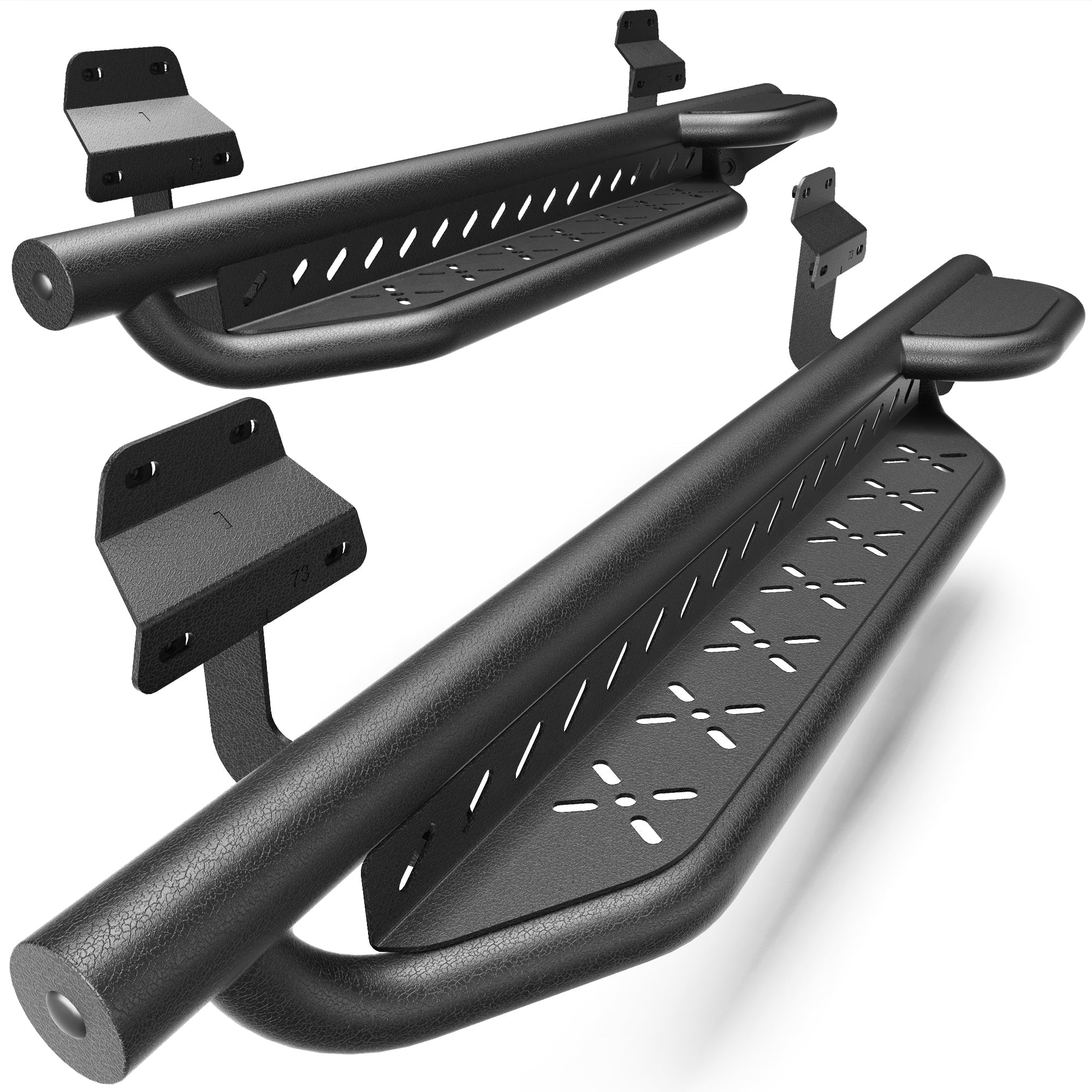 F150 Running Boards Side Steps Compatible for 2015 - 2025 Ford F150 and 2017 - 2025 Ford F250/350 - nadiaauto