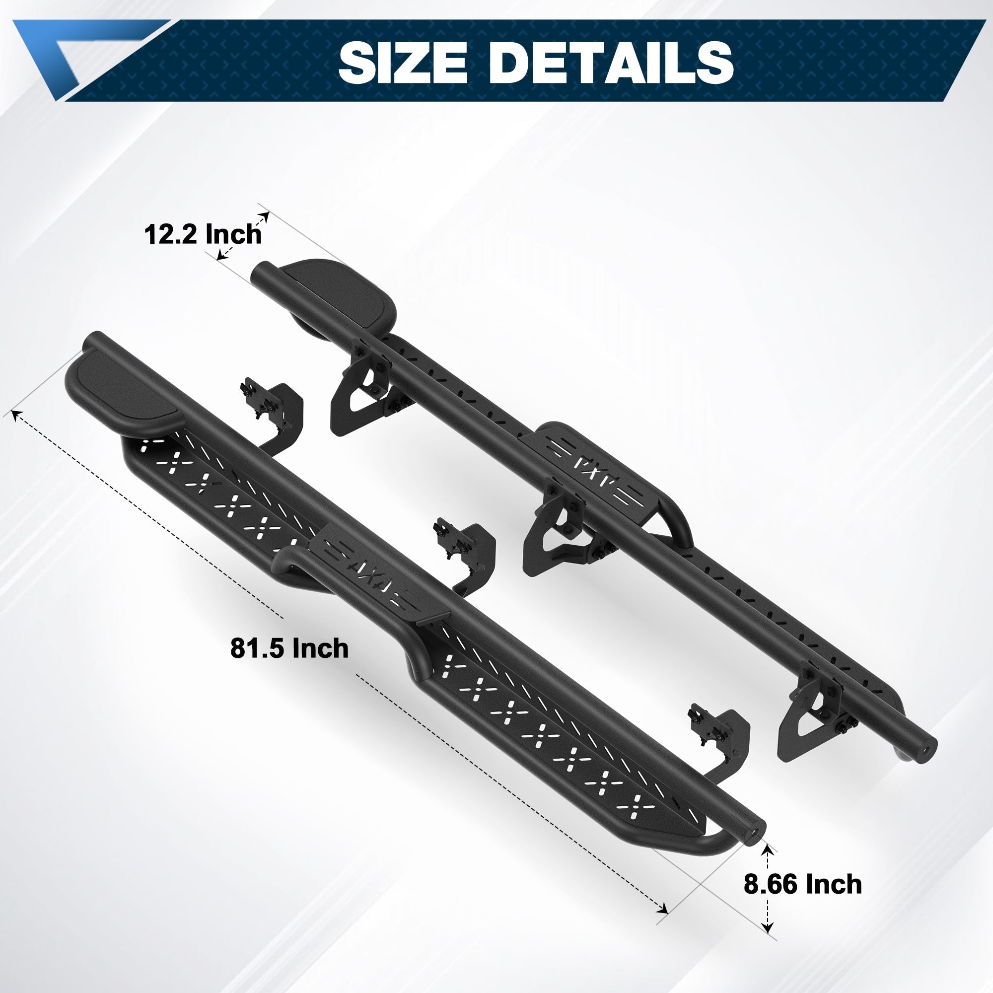 F150 Running Boards Side Steps Compatible with 2004 2005 2006 2007 2008 Ford F150 SuperCrew - nadiaauto