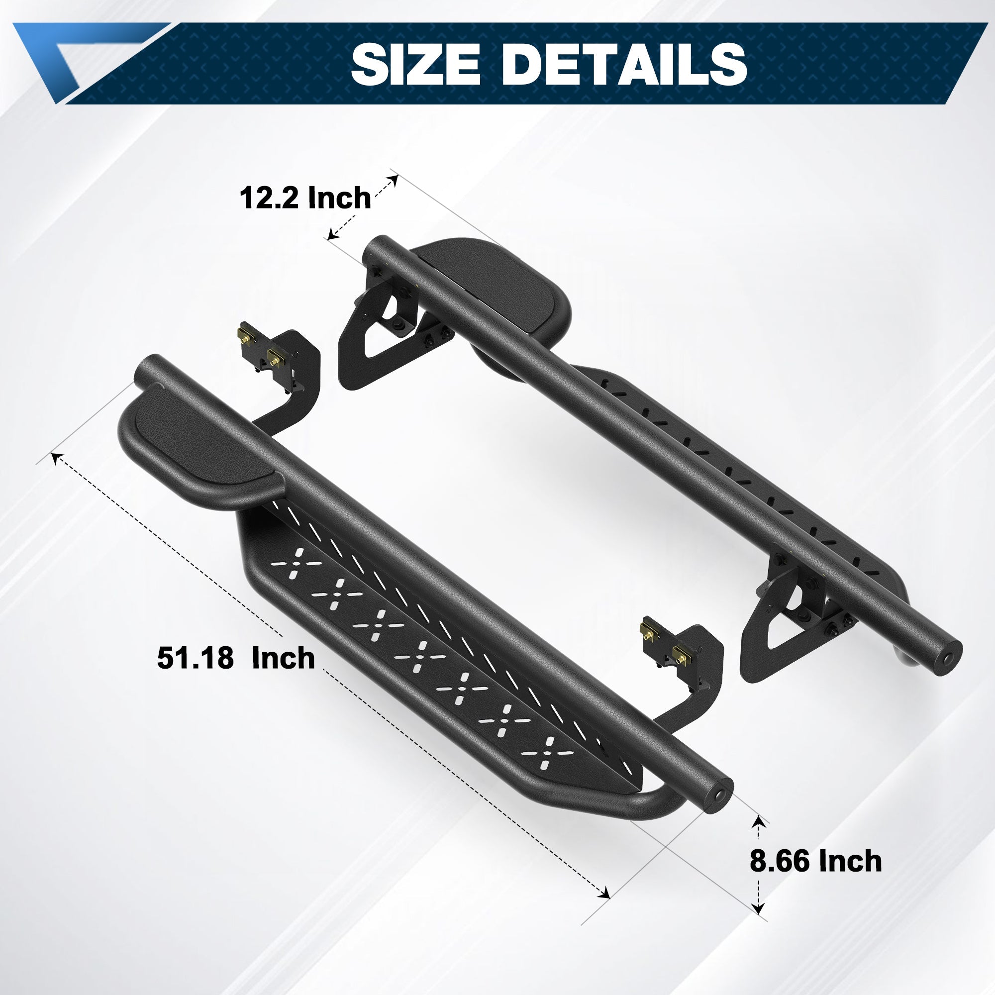 F150 Running Boards Side Steps for 2014 - 2015 - 2016 - 2017 - 2018 - 2019 Ford F - 150 Regular Cab - nadiaauto